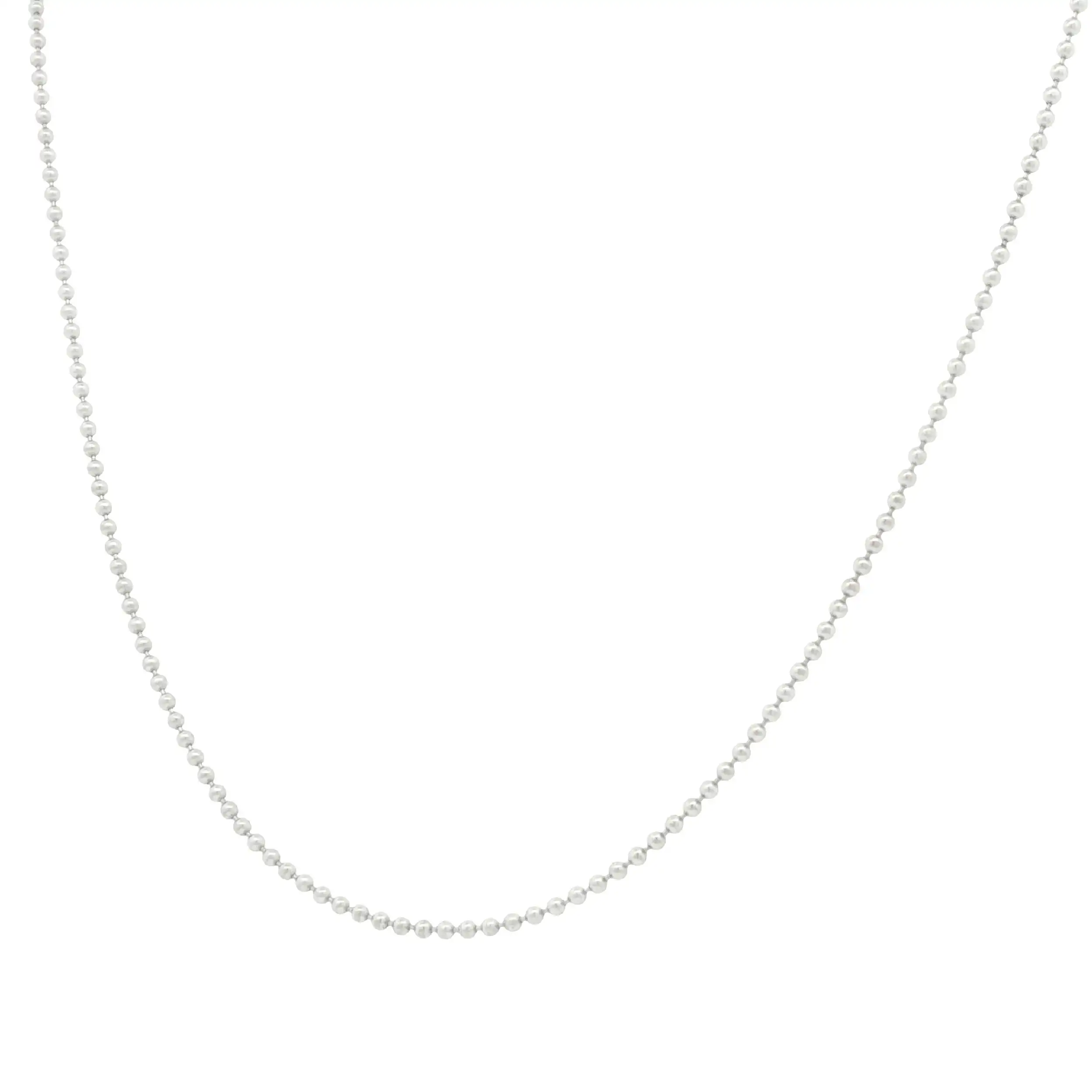 Kügelchenkette Weißgold Kügelchenkette Weißgold