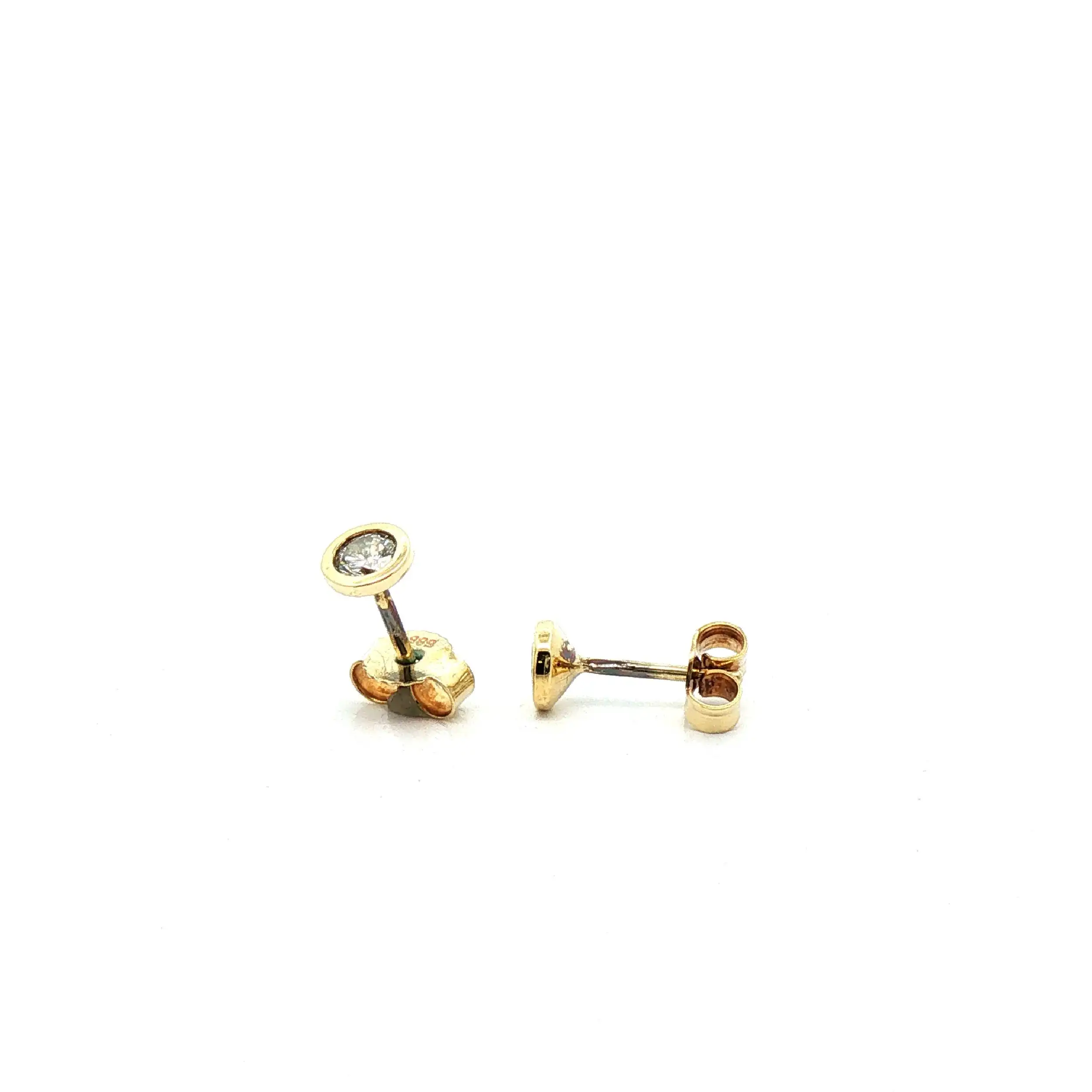 Ohrstecker Gelbgold mit Brillanten
