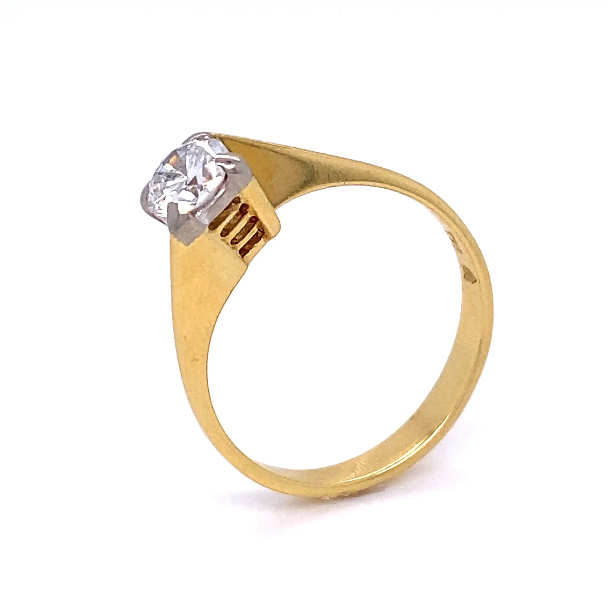 Ring Gelbgold mit Solitär Brillant Ring Gelbgold mit Solitär Brillant