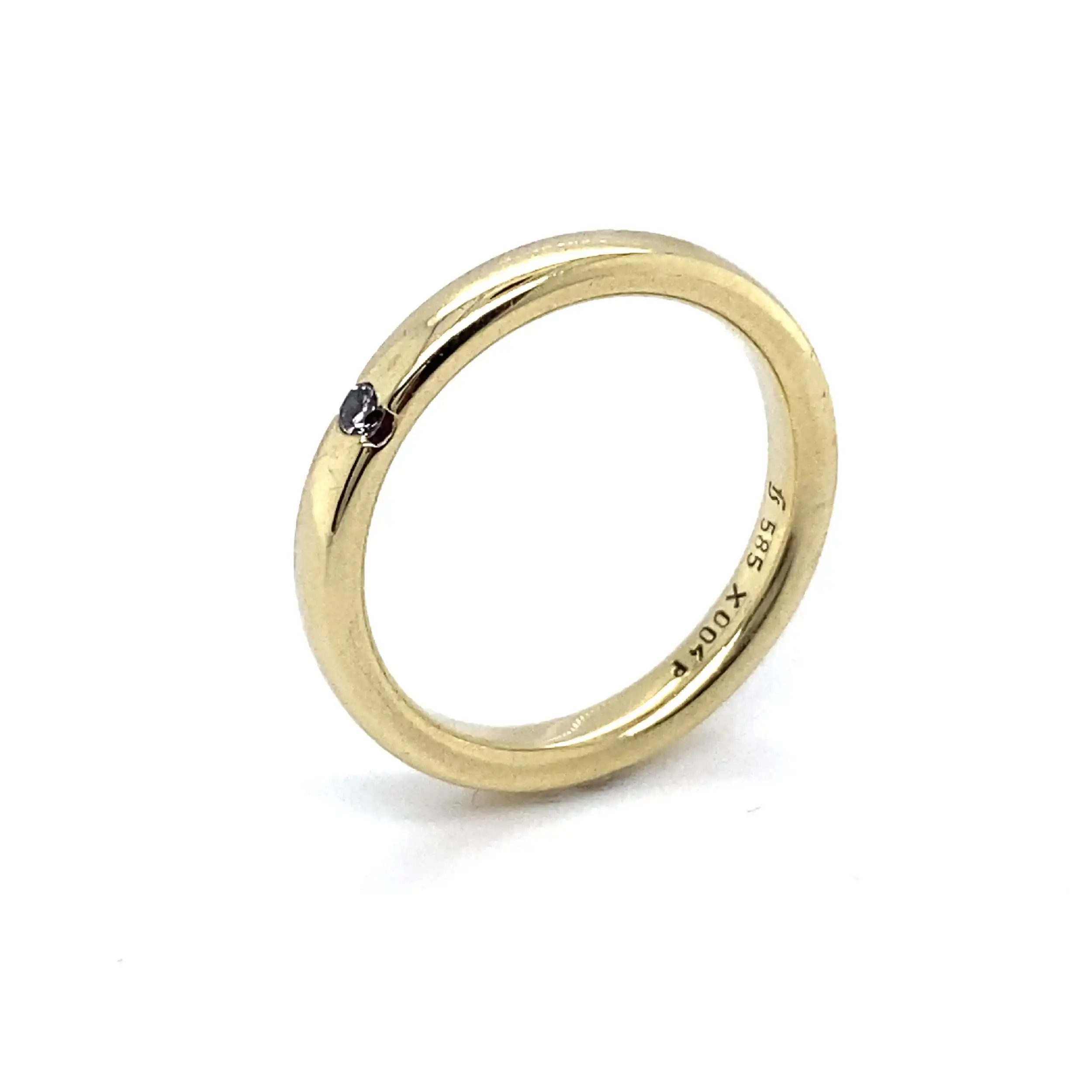 Ring mit Brillant mit 0.04ct graviert Ring mit Brillant mit 0.04ct graviert