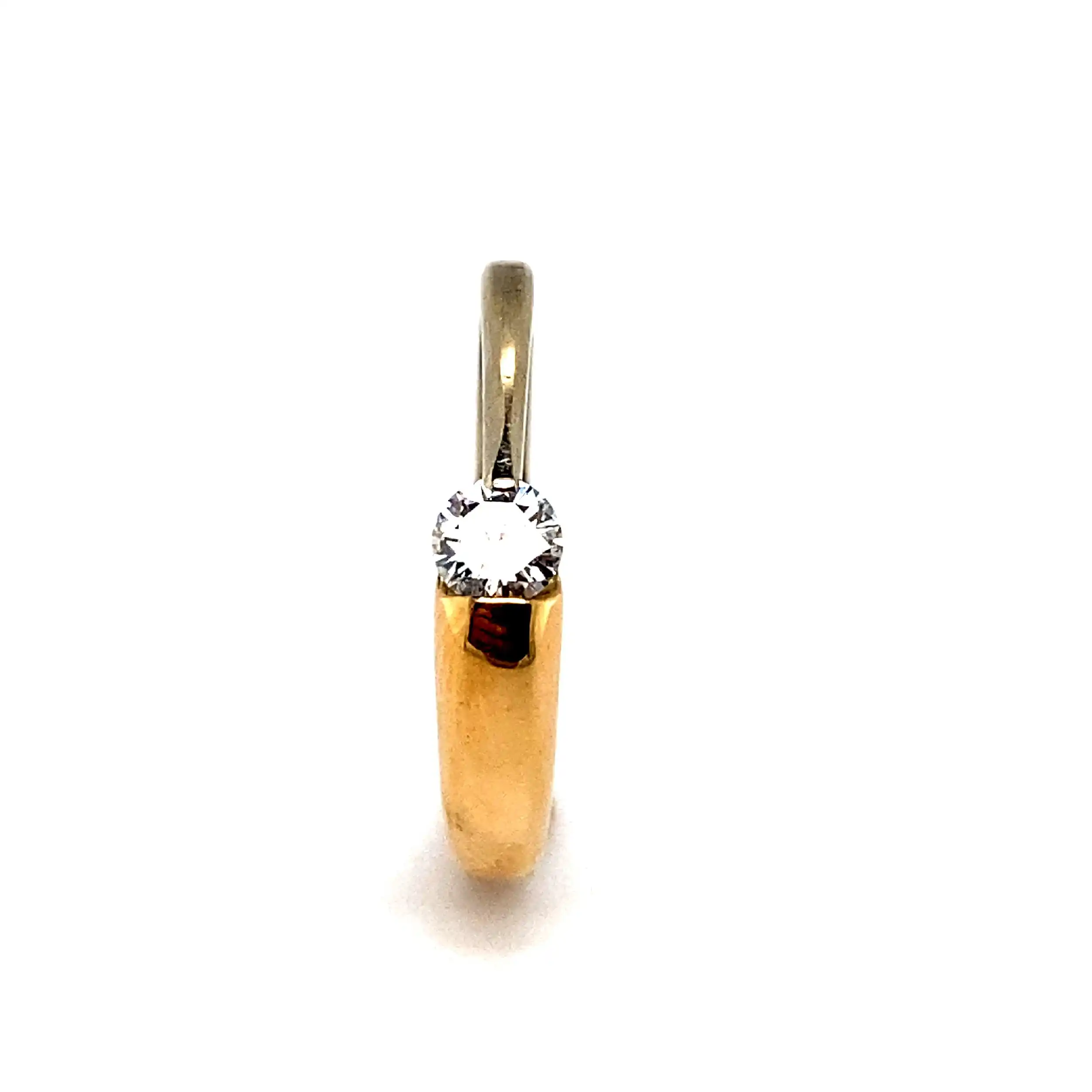 Ring Bicolor mit Brillant