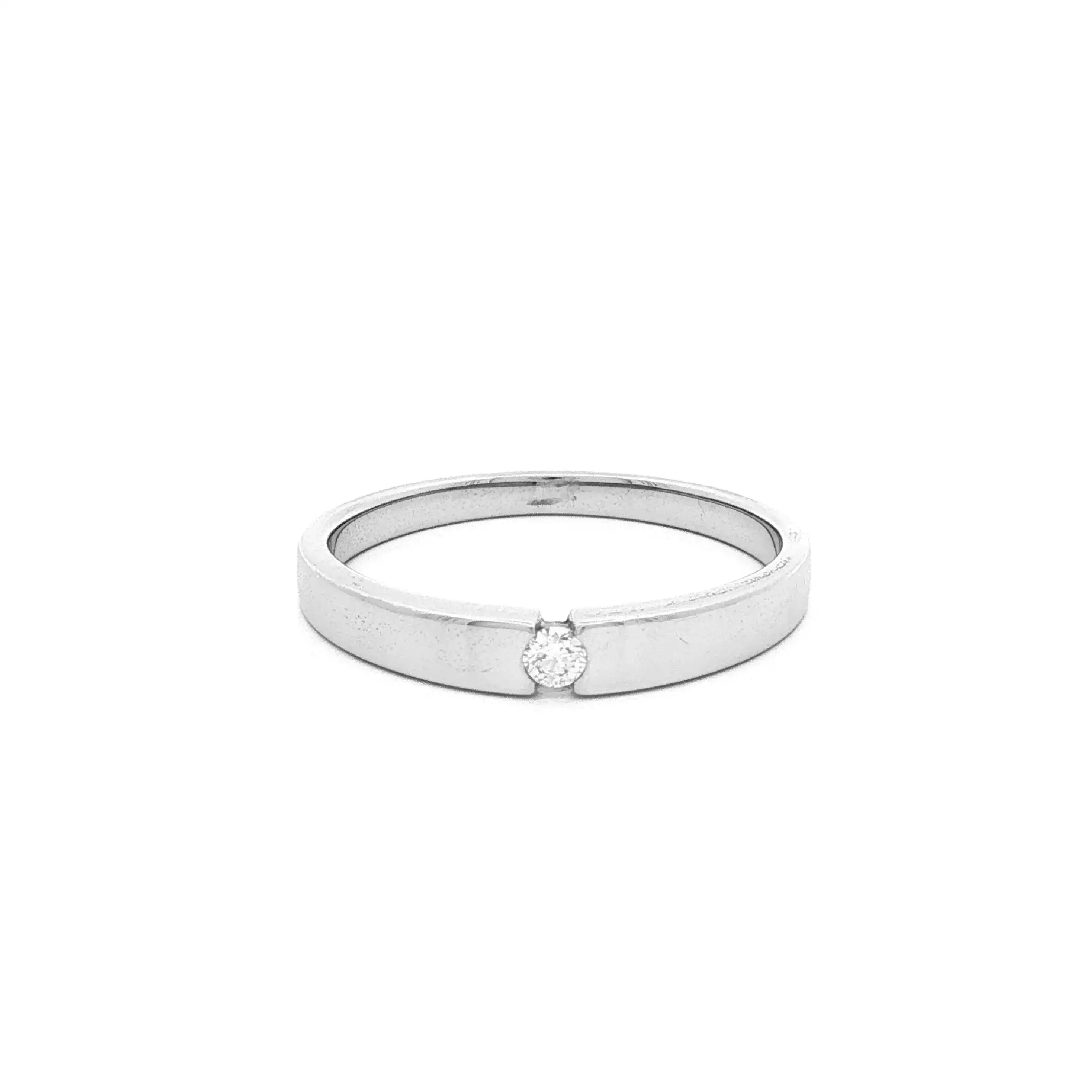 Ring Weißgold mit Brillant Ring Weißgold mit Brillant