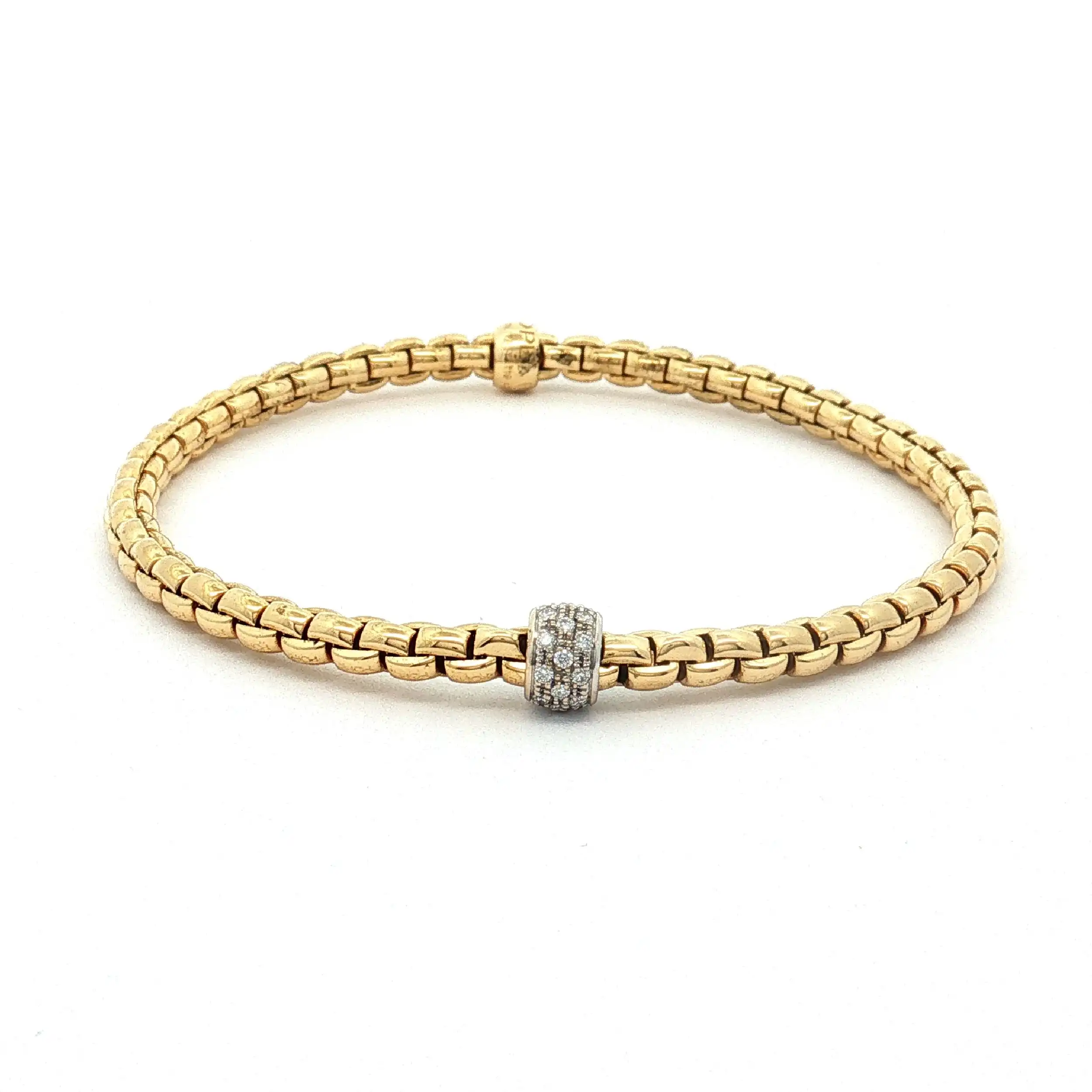 Armband Bicolor Fope Tiny Flex it mit Brillanten