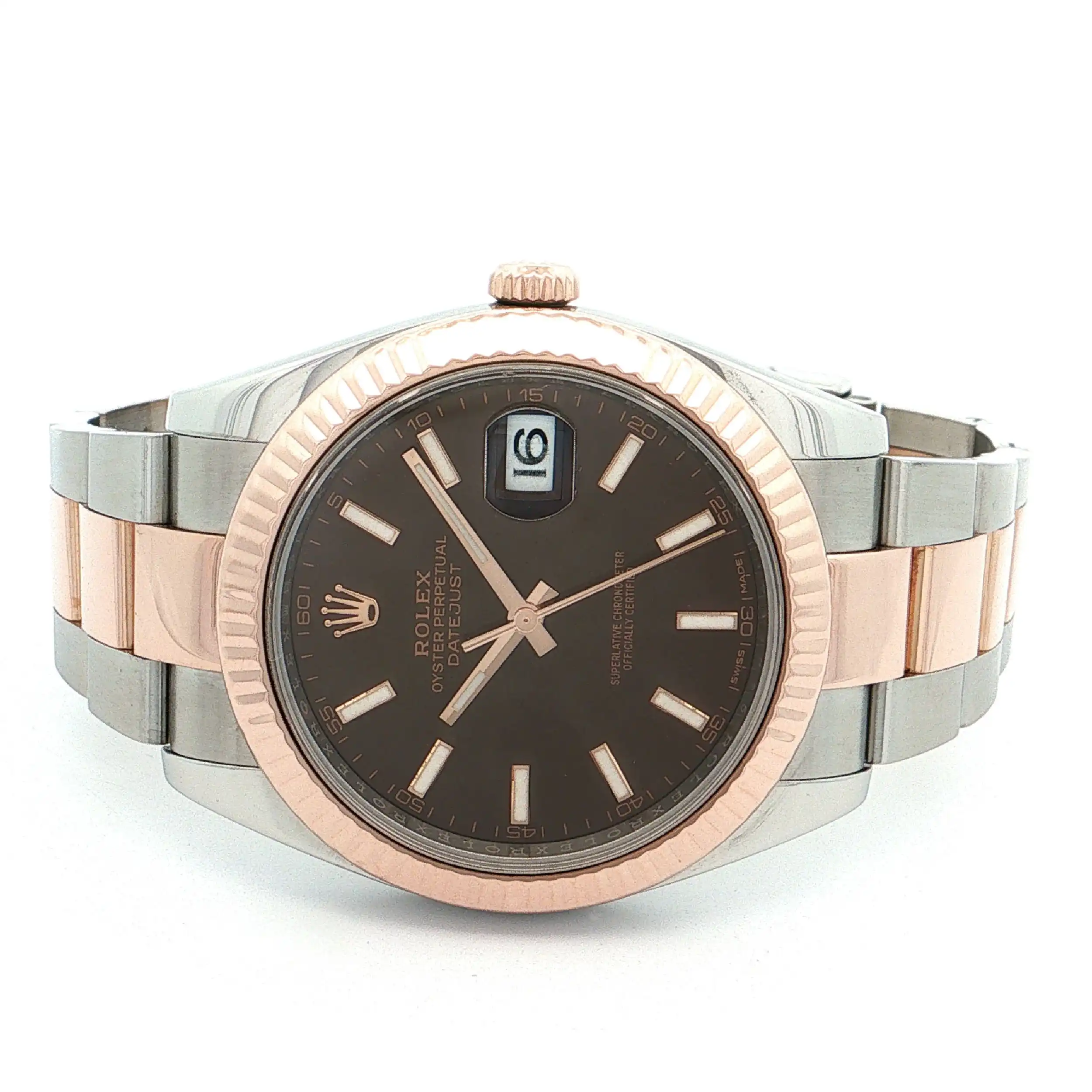 Herrenuhr Rolex Datejust 41mm Stahl/Rose Ref.126331