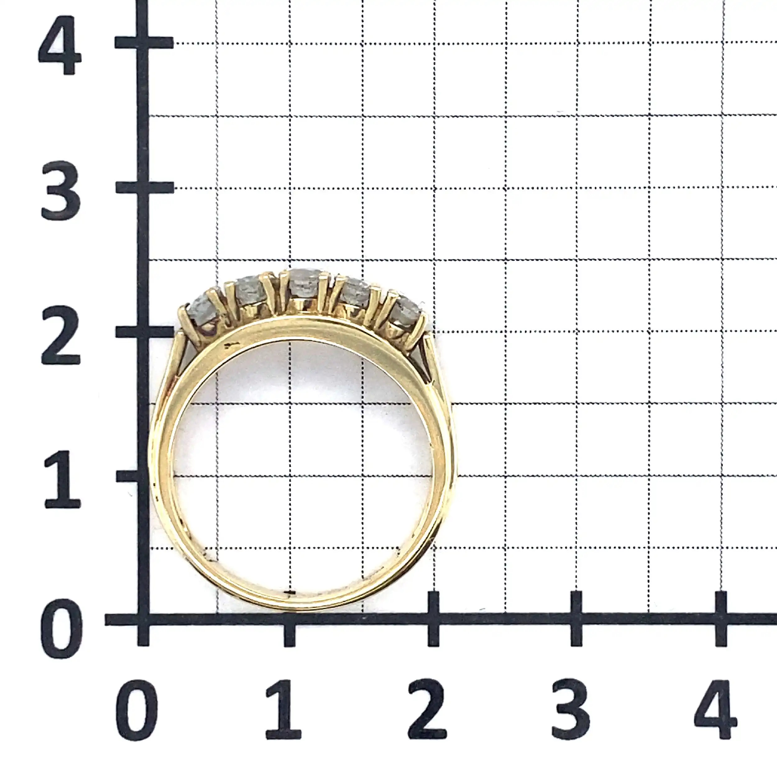 Ring Gelbgold mit 5 Brillanten Ring Gelbgold mit 5 Brillanten