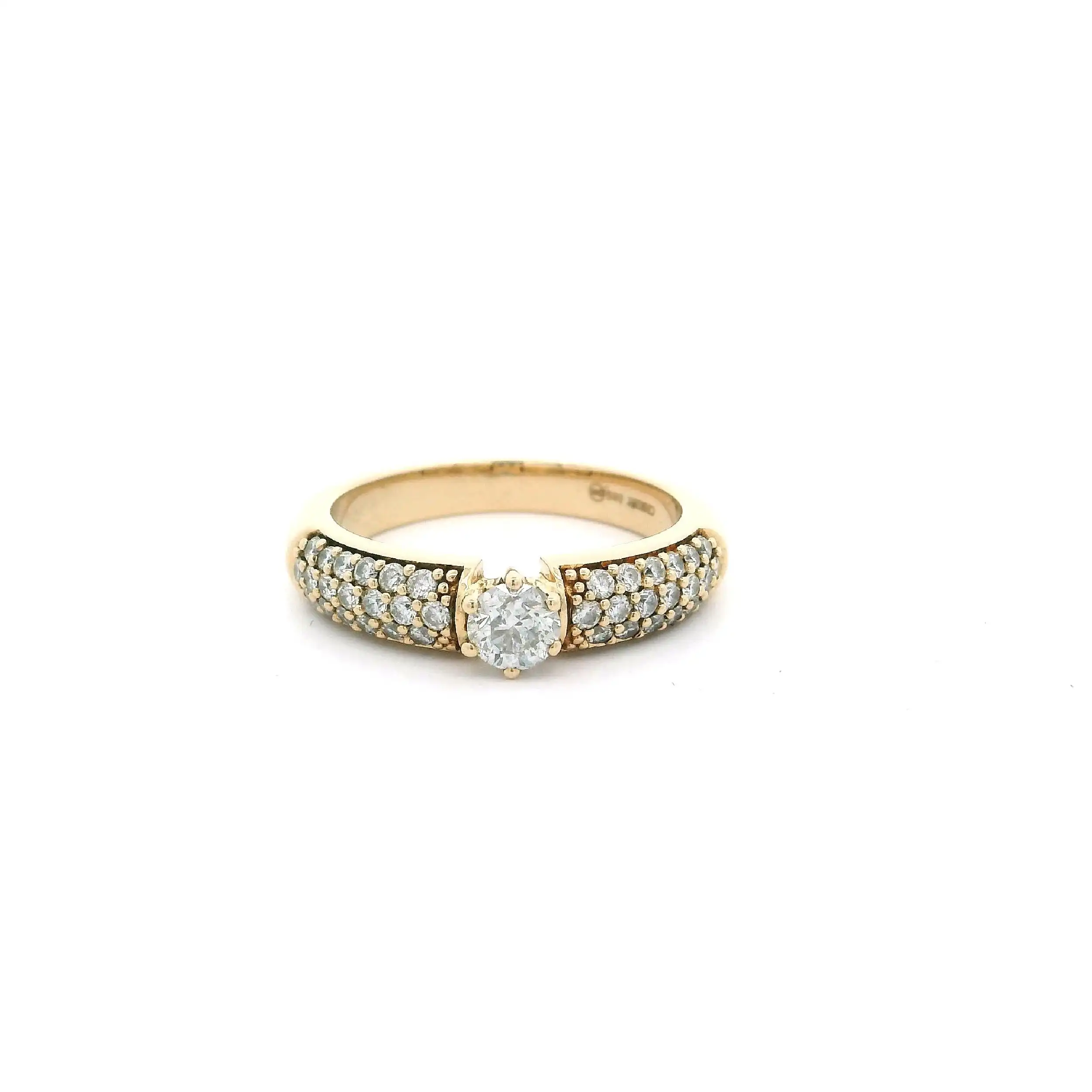 Ring Gelbgold "Christ" mit Brillanten Ring Gelbgold "Christ" mit Brillanten