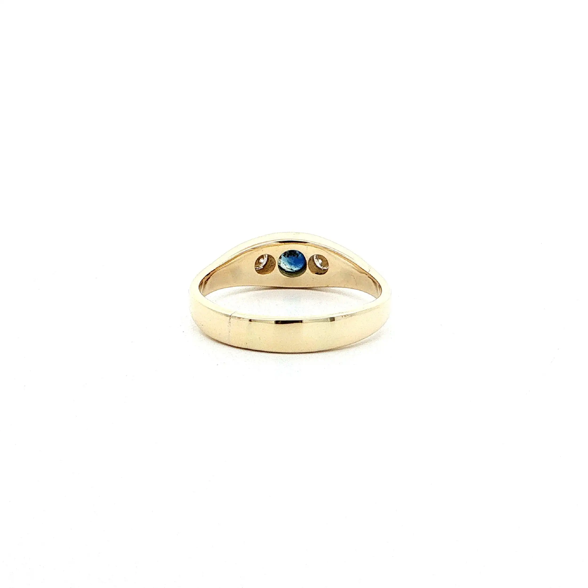 Ring Gelbgold mit Saphir & Brillanten Ring Gelbgold mit Saphir & Brillanten