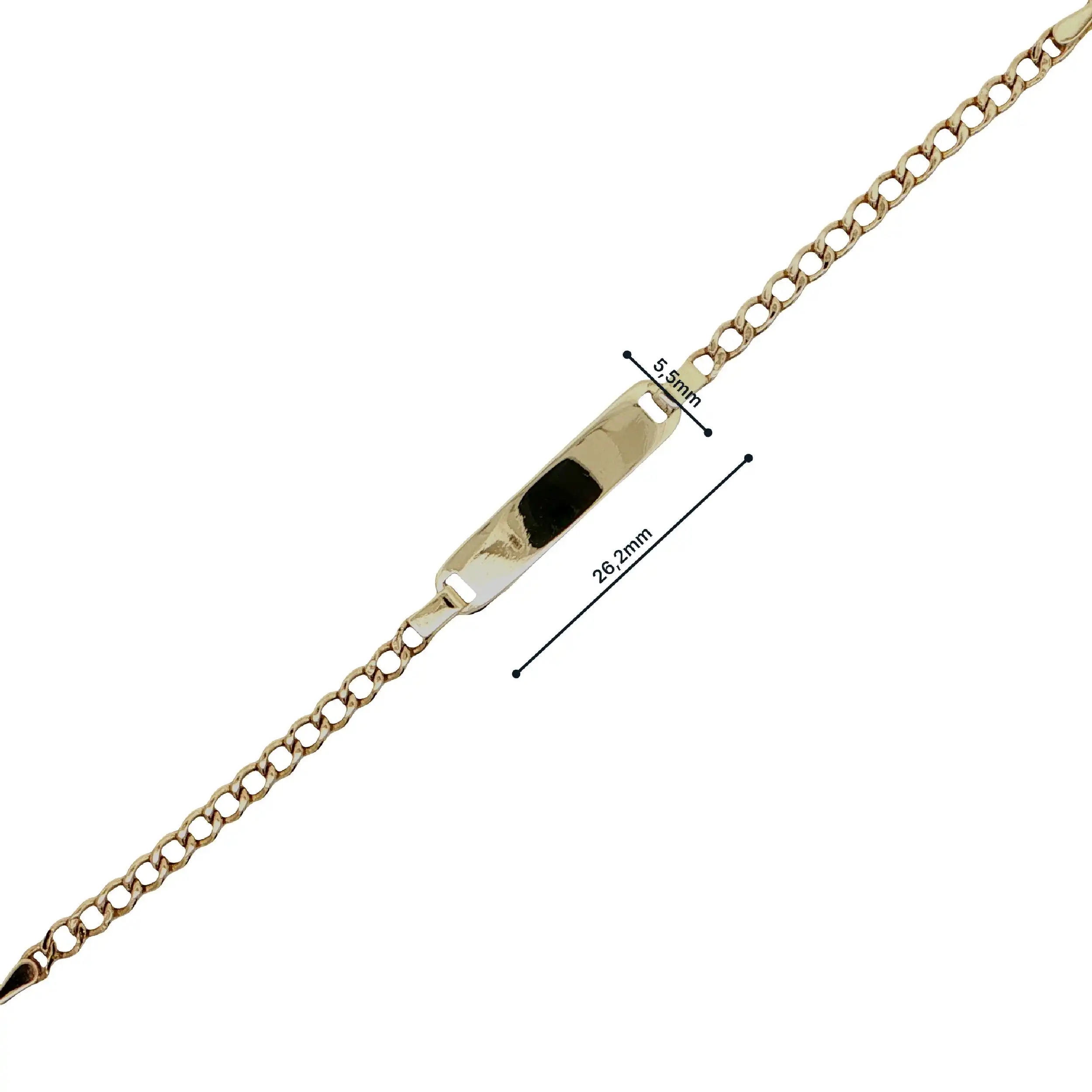 Ident-Armband Gelbgold