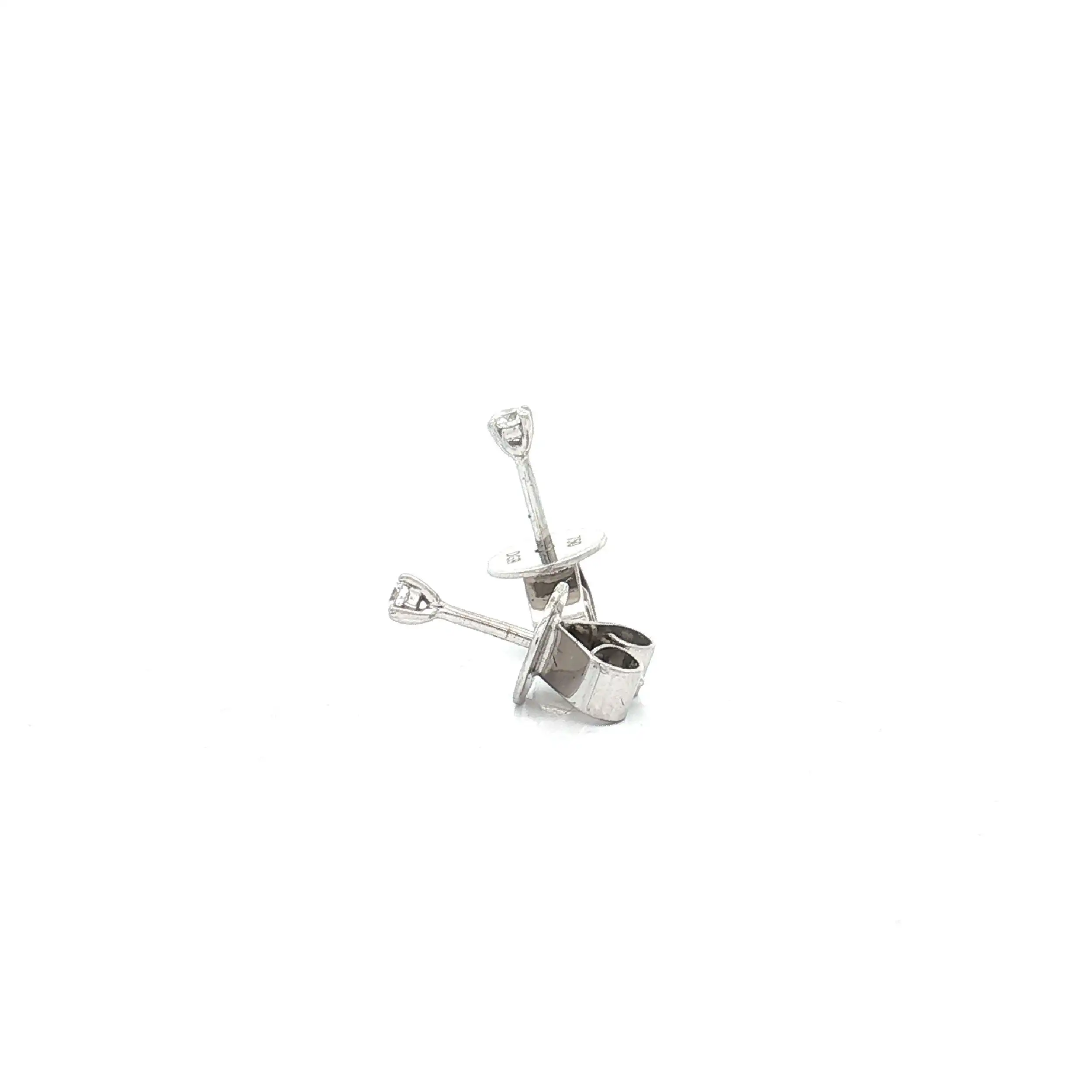 Solitärohrstecker Weißgold mit Brillant Solitär Solitärohrstecker Weißgold mit Brillant Solitär