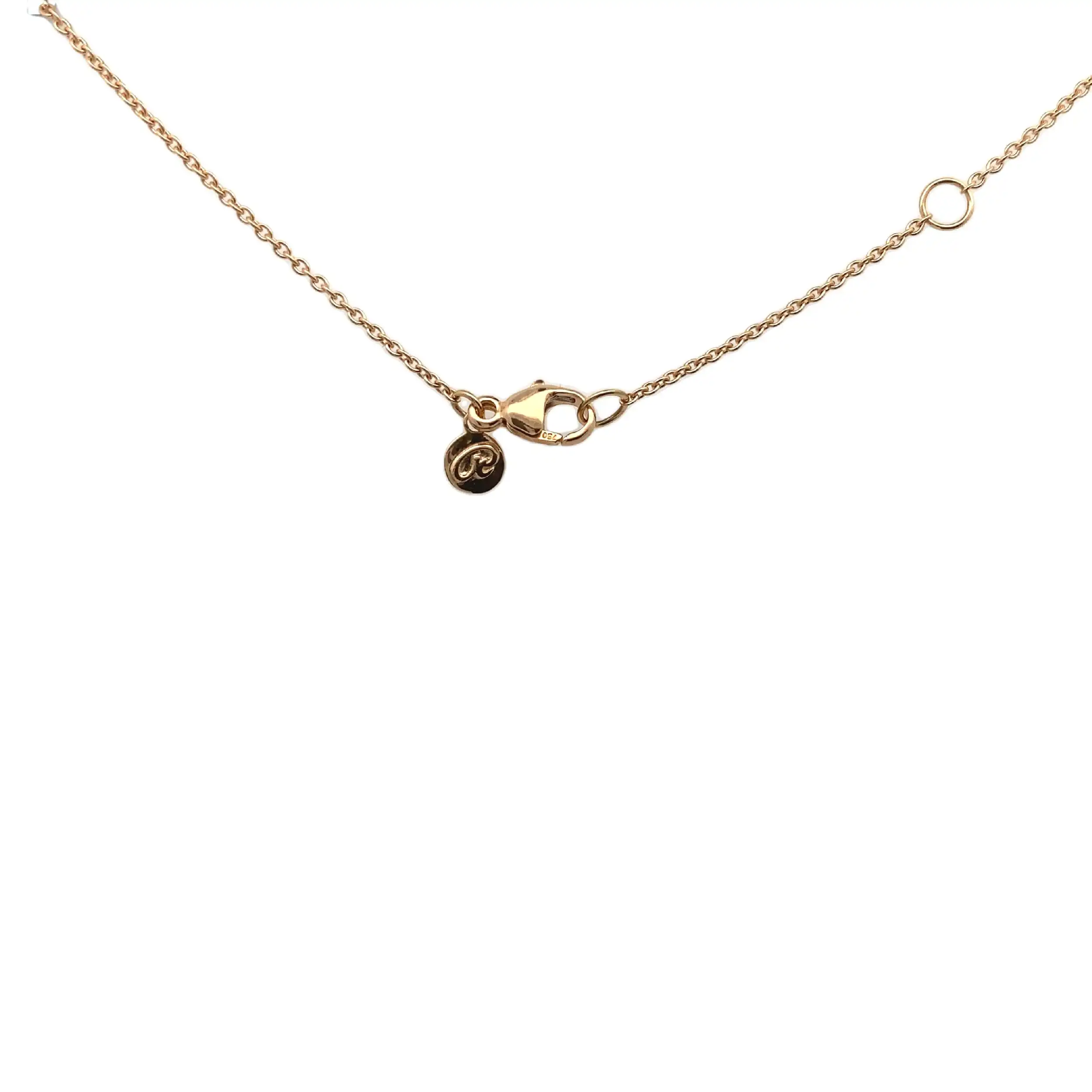Kette mit Anhänger Rotgold mit London Topas Rüschenbeck Kette mit Anhänger Rotgold mit London Topas Rüschenbeck