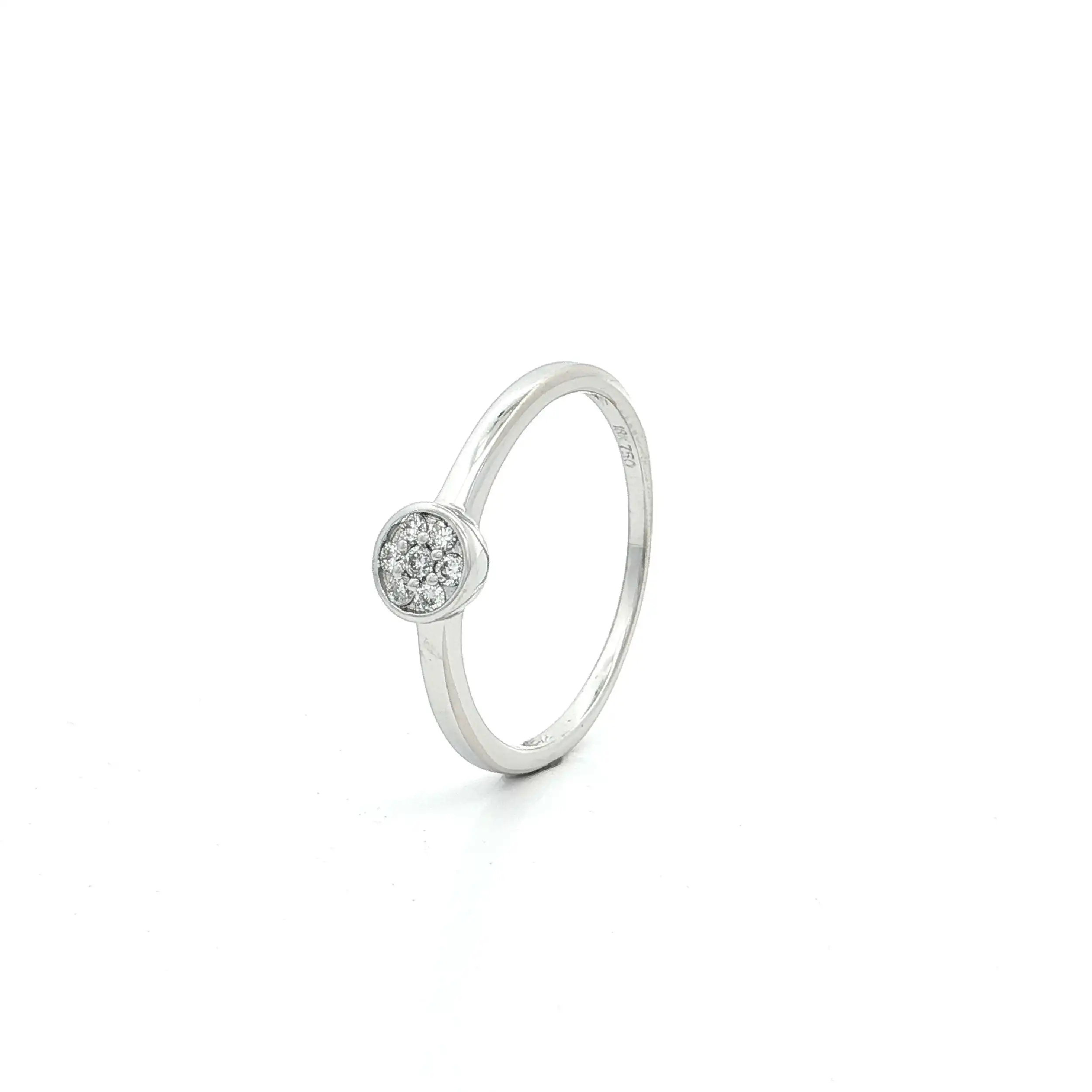Ring Weißgold mit Brillanten Ring Weißgold mit Brillanten