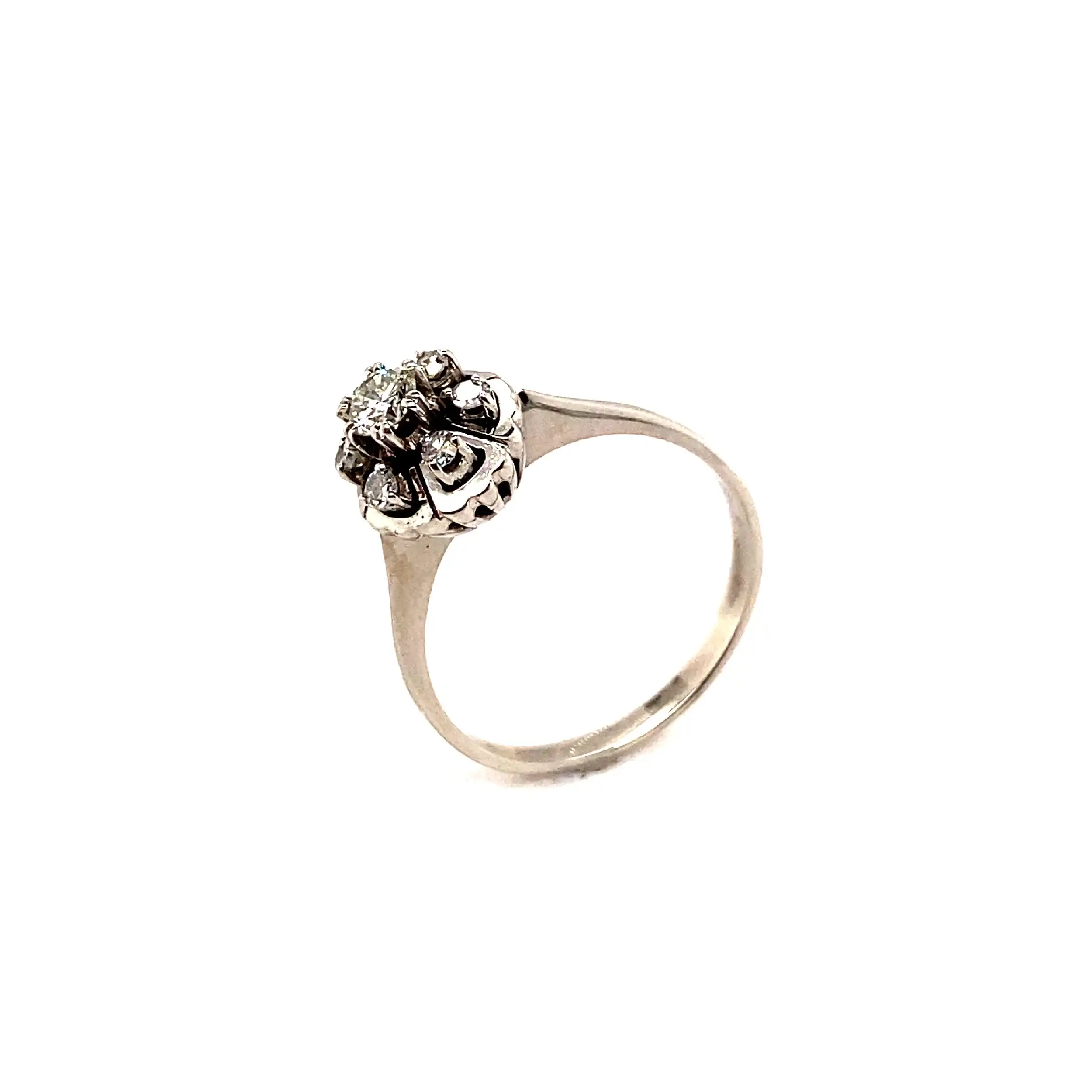 Ring mit Brillant und Diamanten
