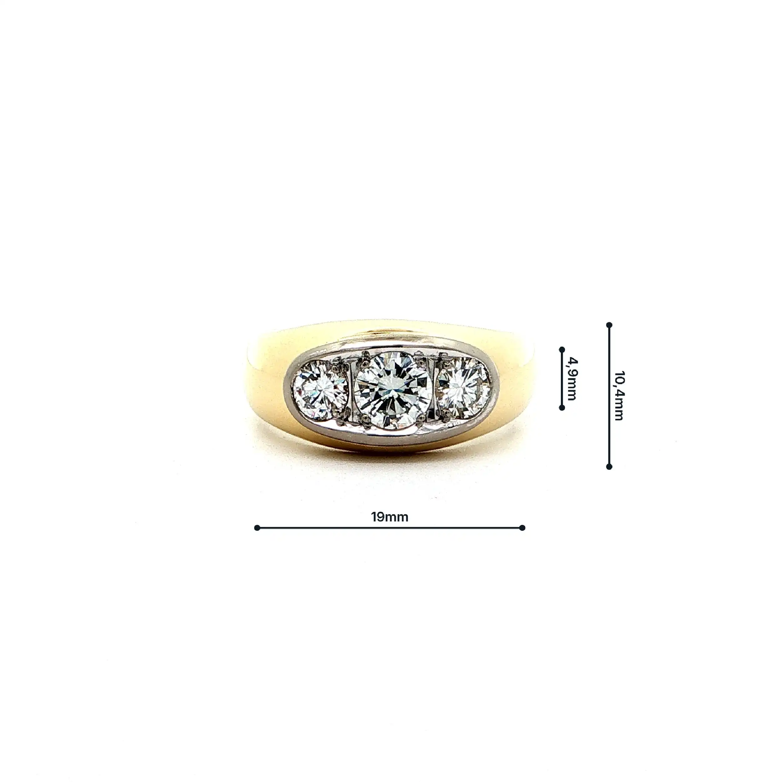 Ring Bicolor mit Brillanten Ring Bicolor mit Brillanten