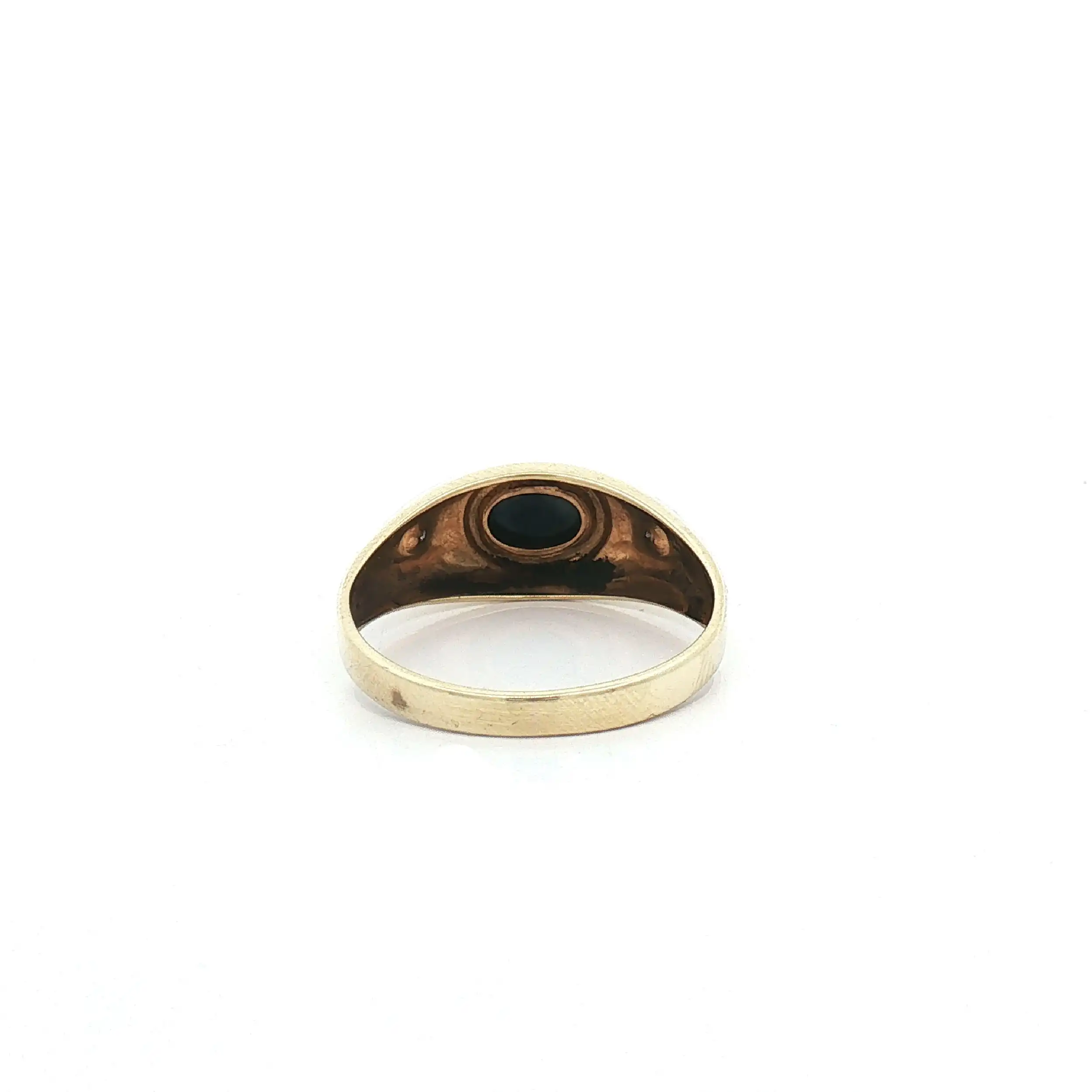 Bandring Gelbgold mit Saphir Cabochon und Diamanten Bandring Gelbgold mit Saphir Cabochon und Diamanten