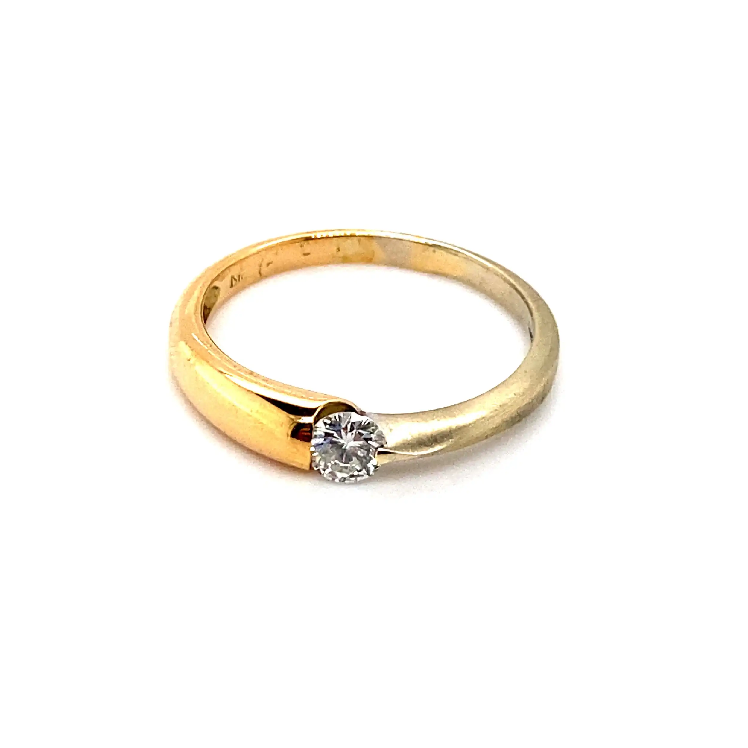 Ring Bicolor mit Brillant Ring Bicolor mit Brillant