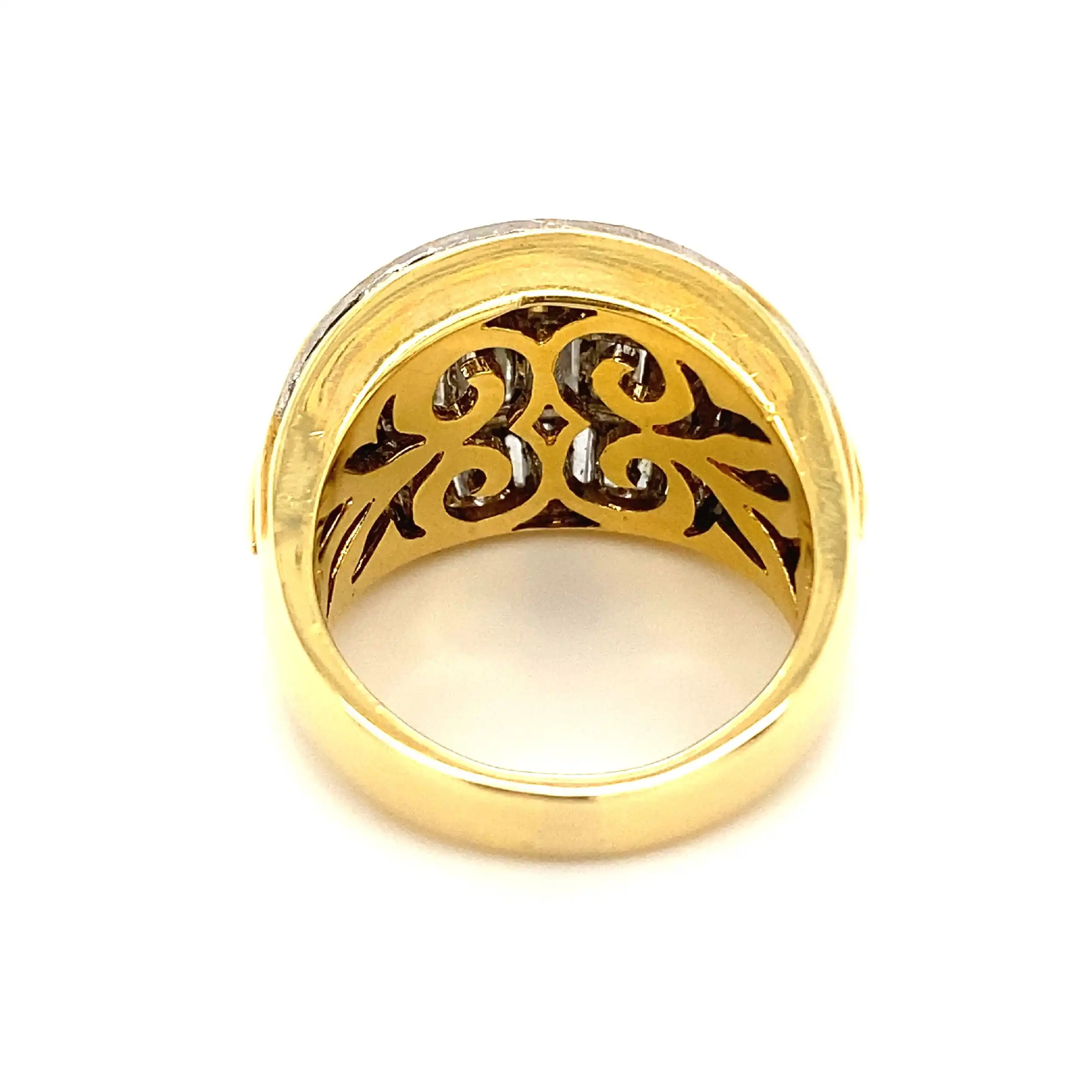 Ring Gelbgold mit Baguette Diamanten