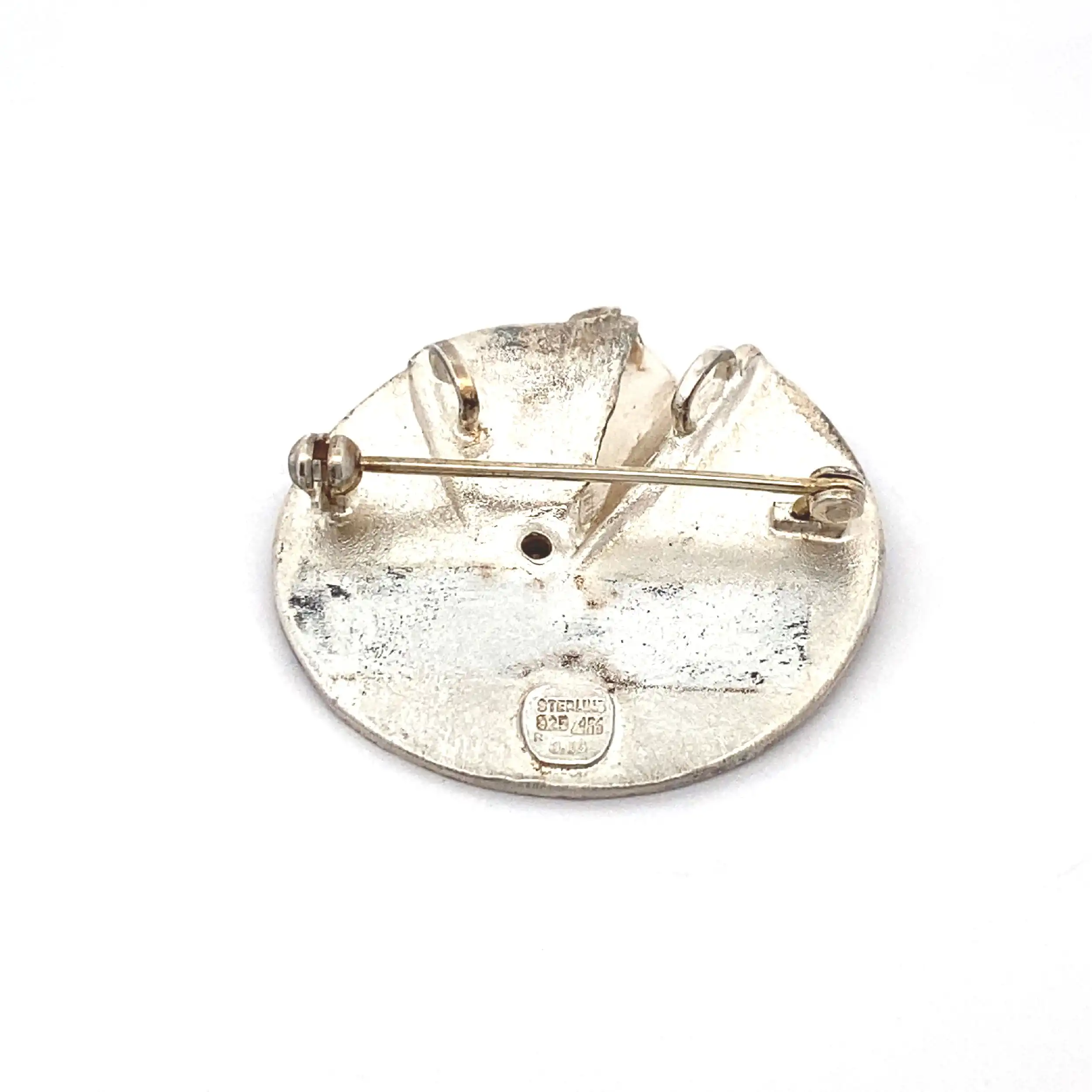 Anhänger/Nadel Silber/Gelbgold Atelier Reister Straubenhardt mit Brillant