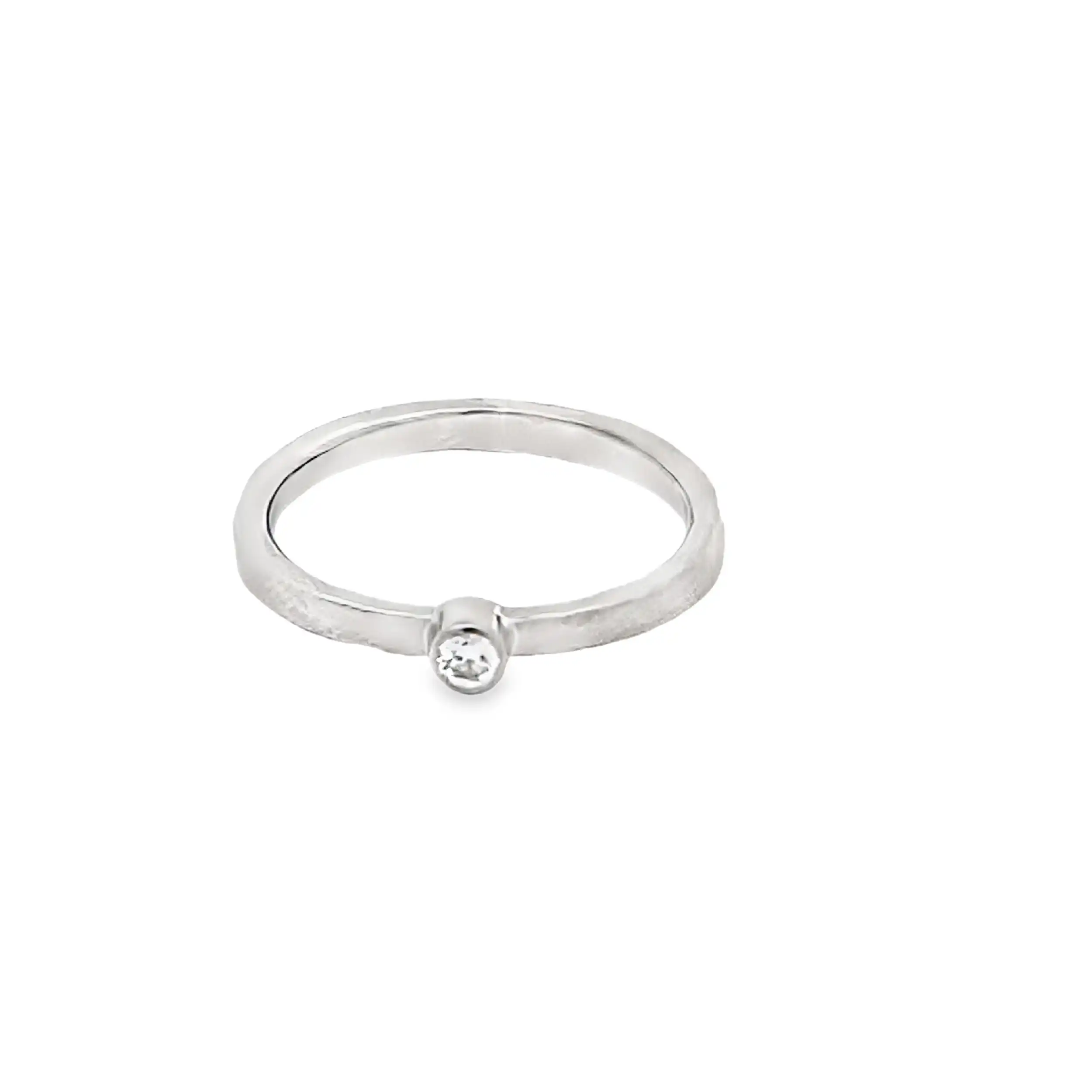Ring Weißgold mit Brillant Solitär