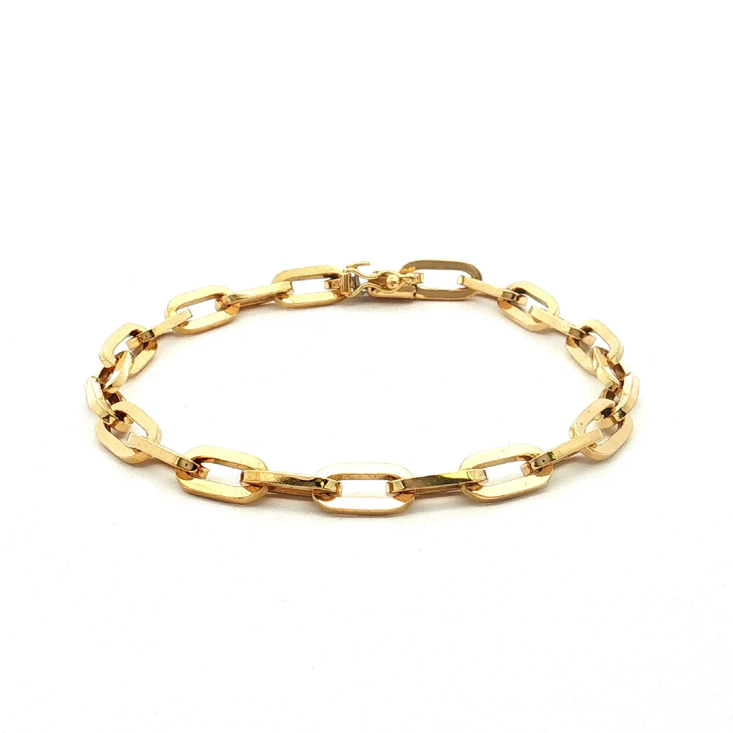 Papercliparmband Gelbgold Papercliparmband Gelbgold