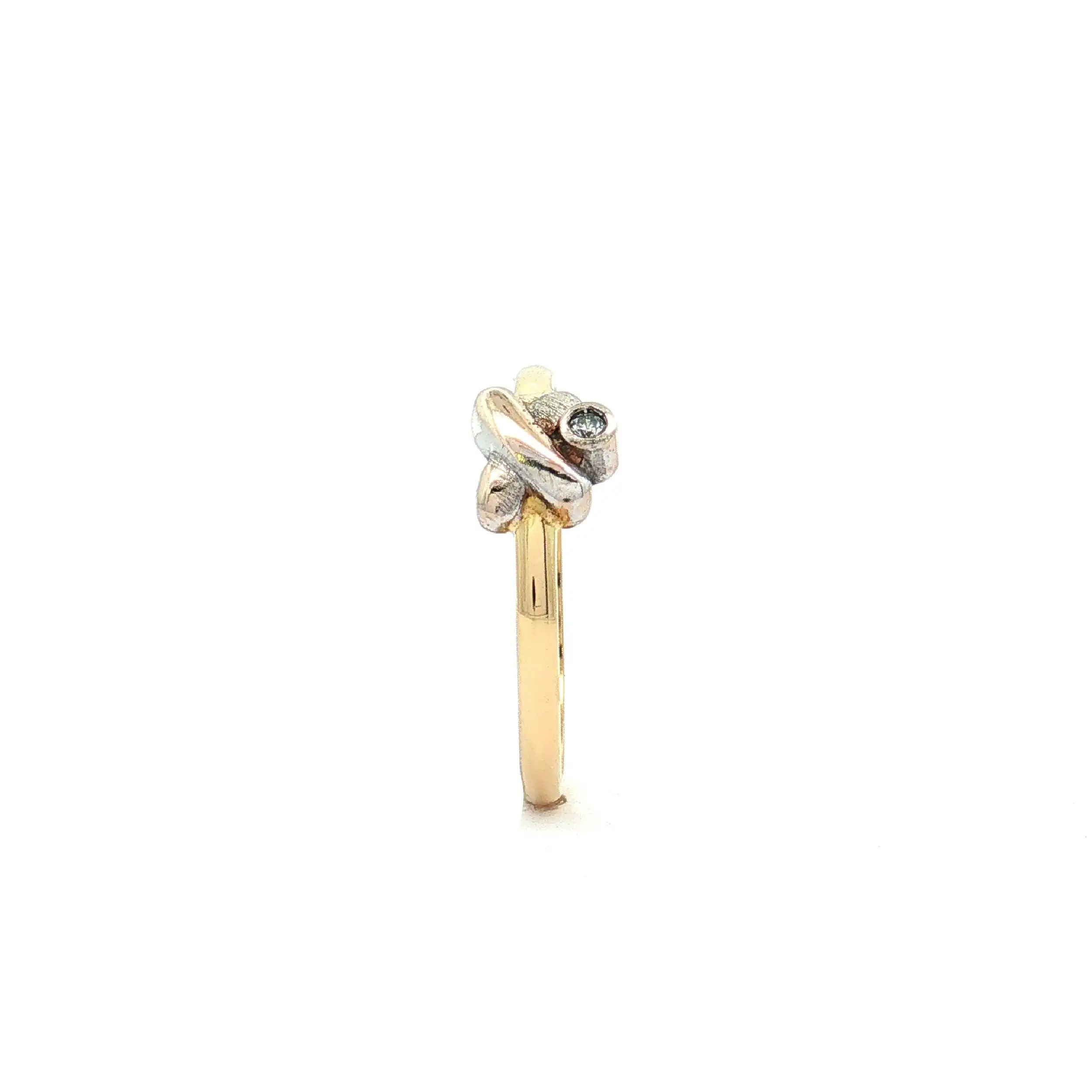 Ring Bicolor mit Zirkonia Ring Bicolor mit Zirkonia