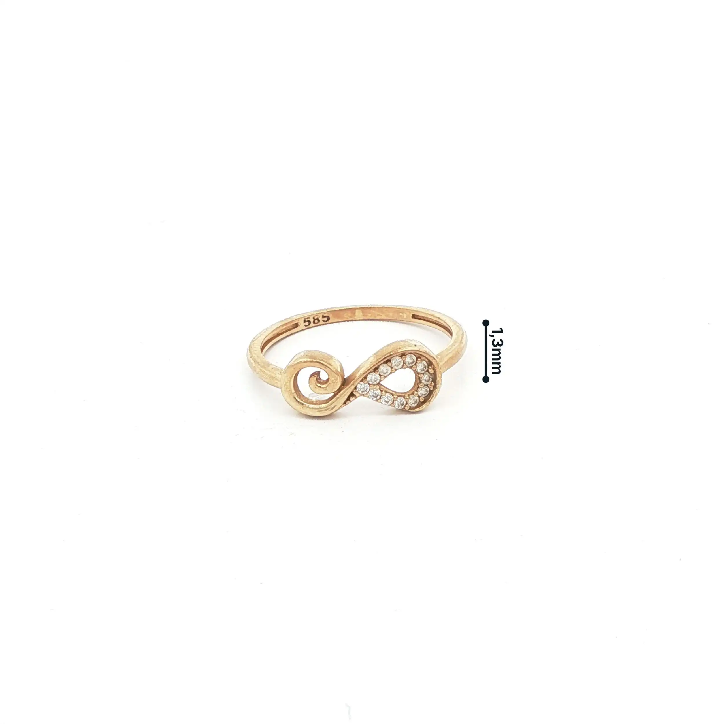 Ring Gelbgold mit Zirkonia