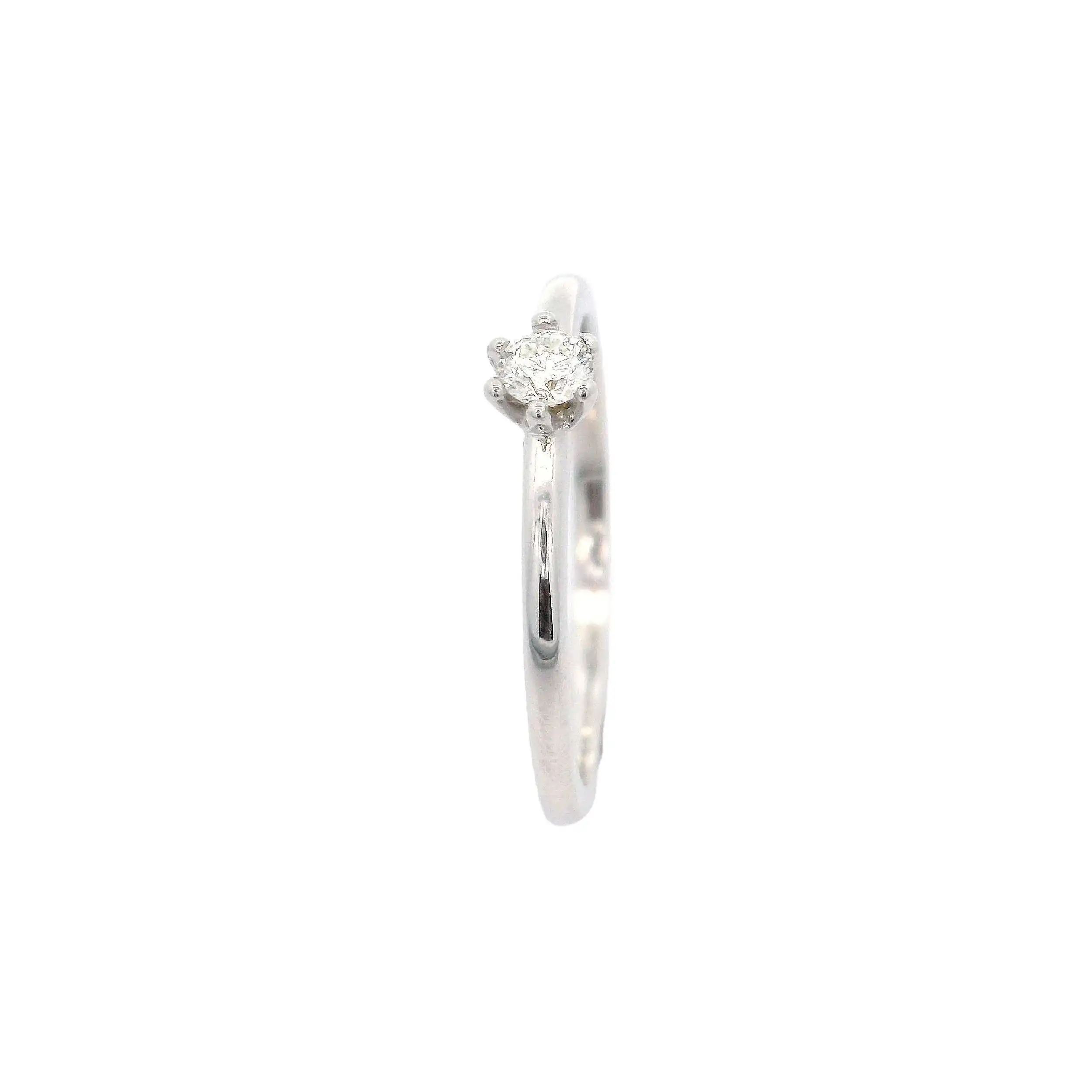 Ring Weißgold mit Brillant Ring Weißgold mit Brillant