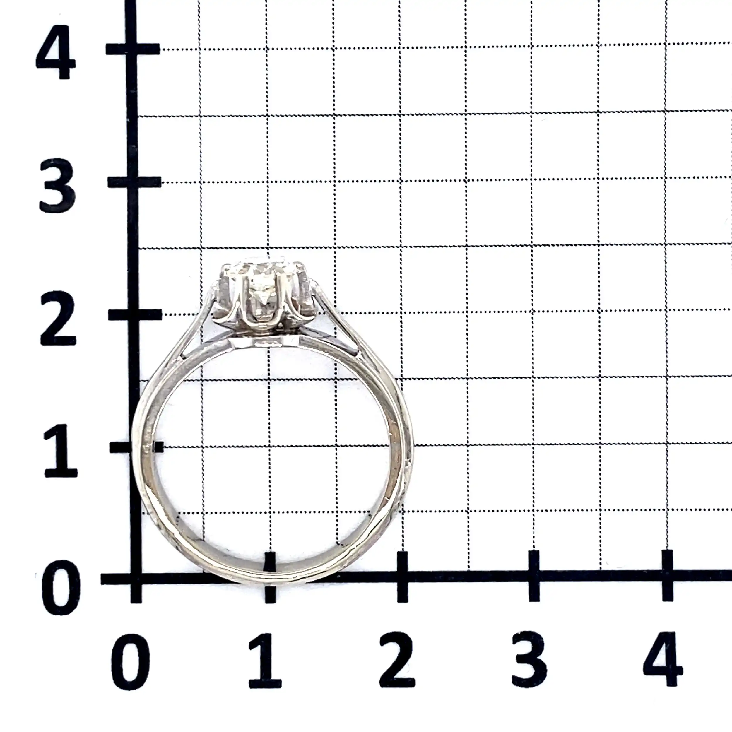 Ring Weißgold mit Brillant ca. 0,70ct. Ring Weißgold mit Brillant ca. 0,70ct.