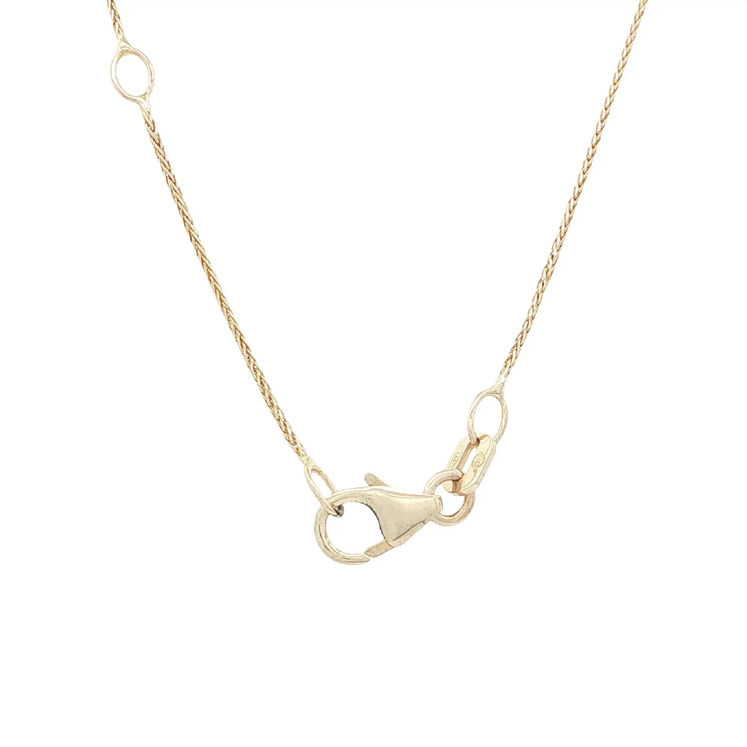 Zopfkette Gelbgold mit Brillantanhänger "Blume" Zopfkette Gelbgold mit Brillantanhänger "Blume"