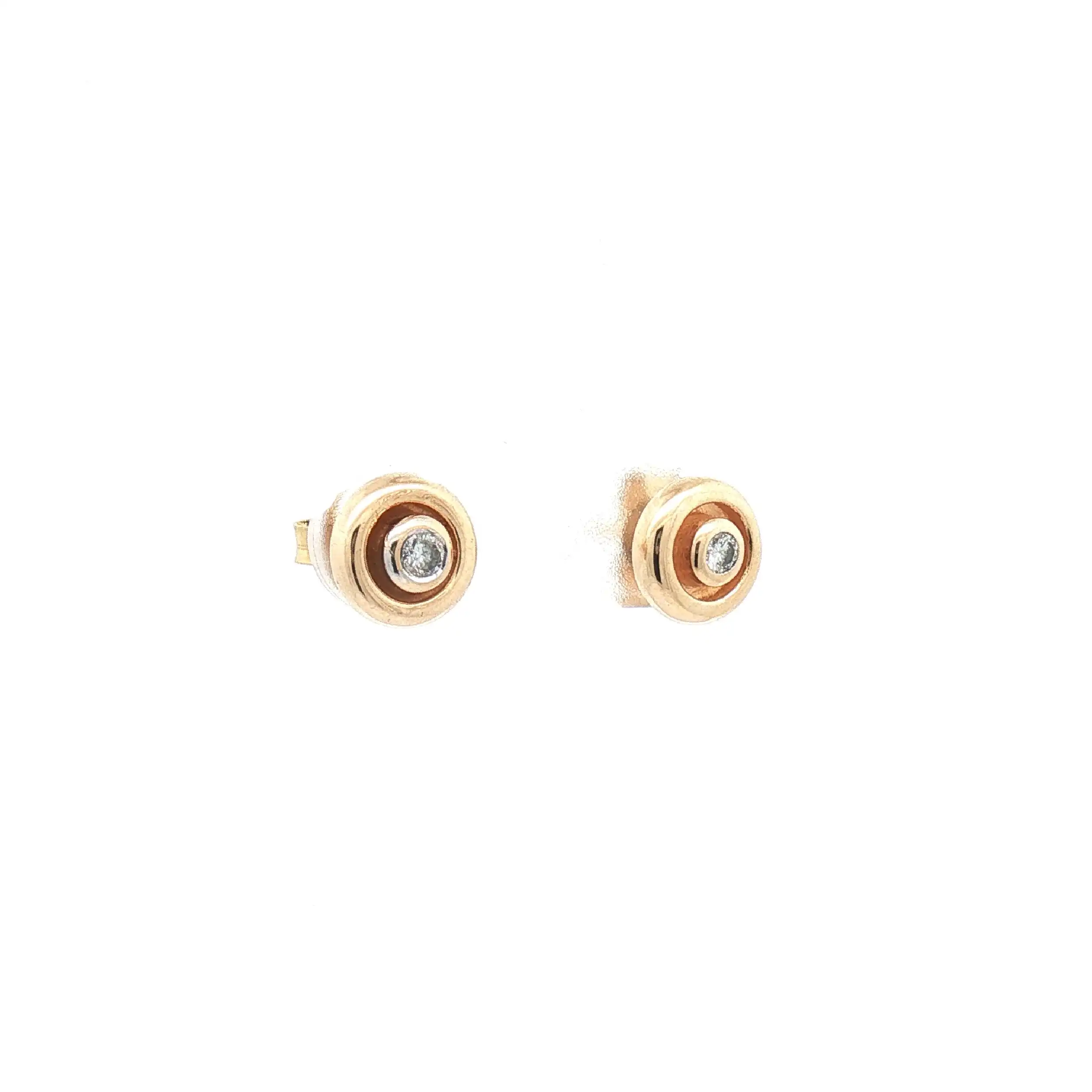 Ohrstecker Gelbgold mit Brillant Ohrstecker Gelbgold mit Brillant