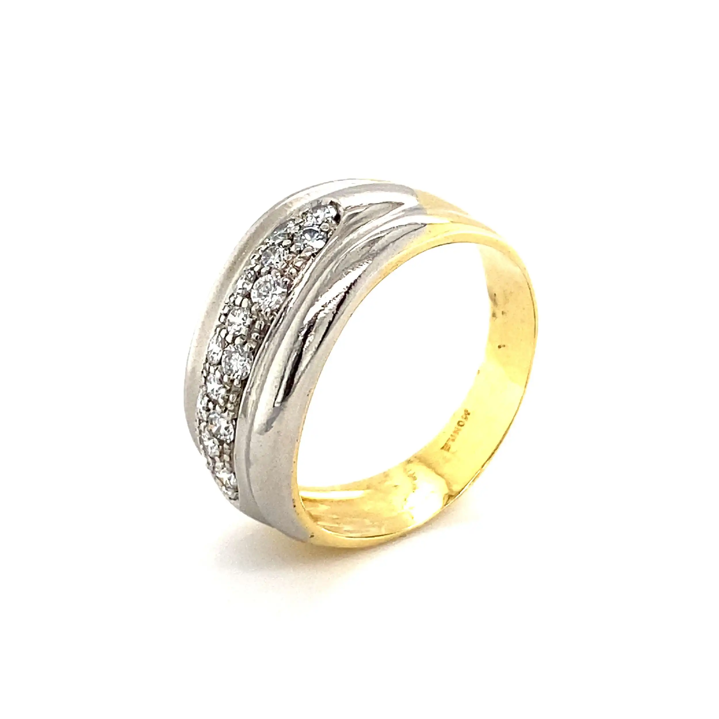 Ring Bicolor mit Brillanten Ring Bicolor mit Brillanten