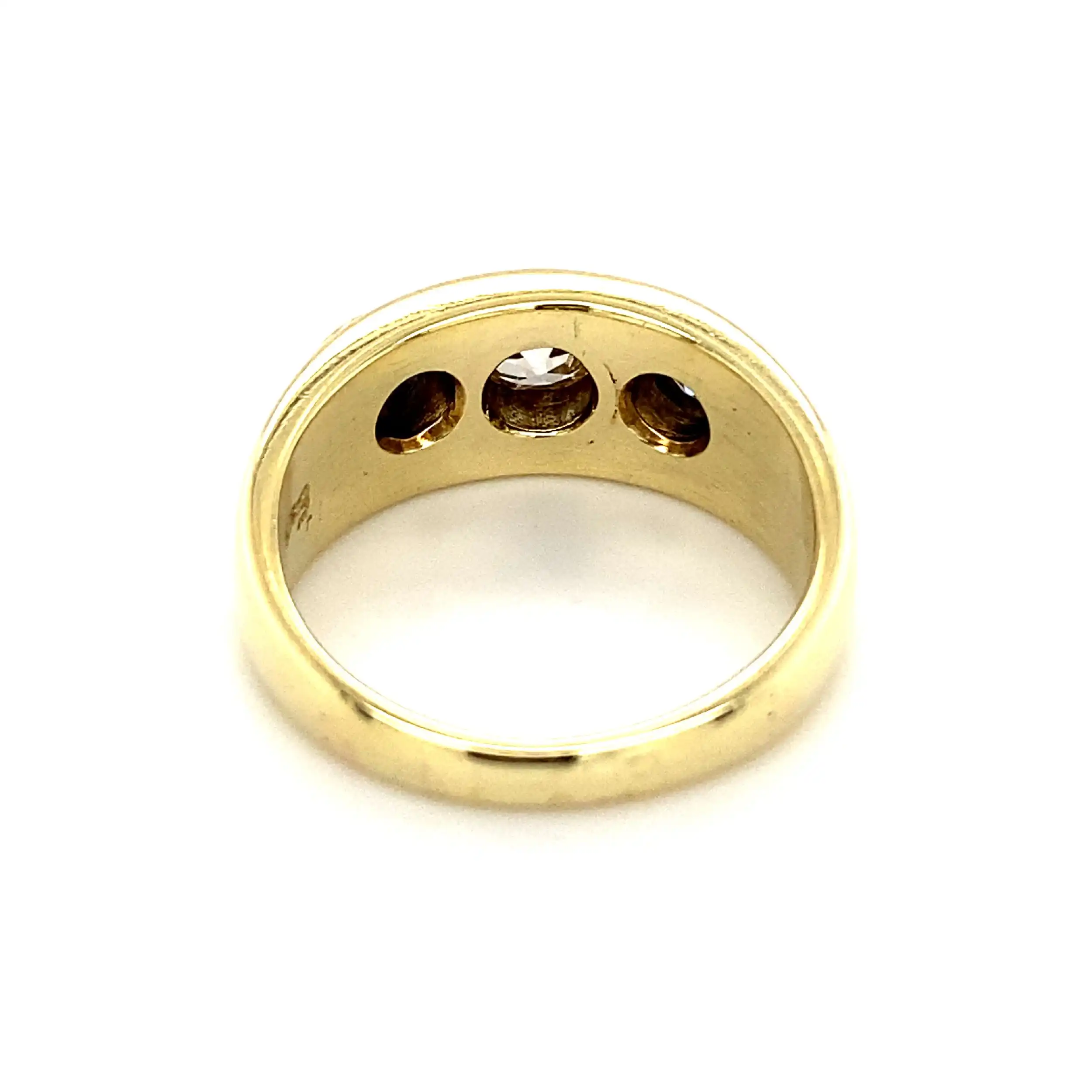 Ring Gelbgold mit Altschliff-Brillanten Ring Gelbgold mit Altschliff-Brillanten