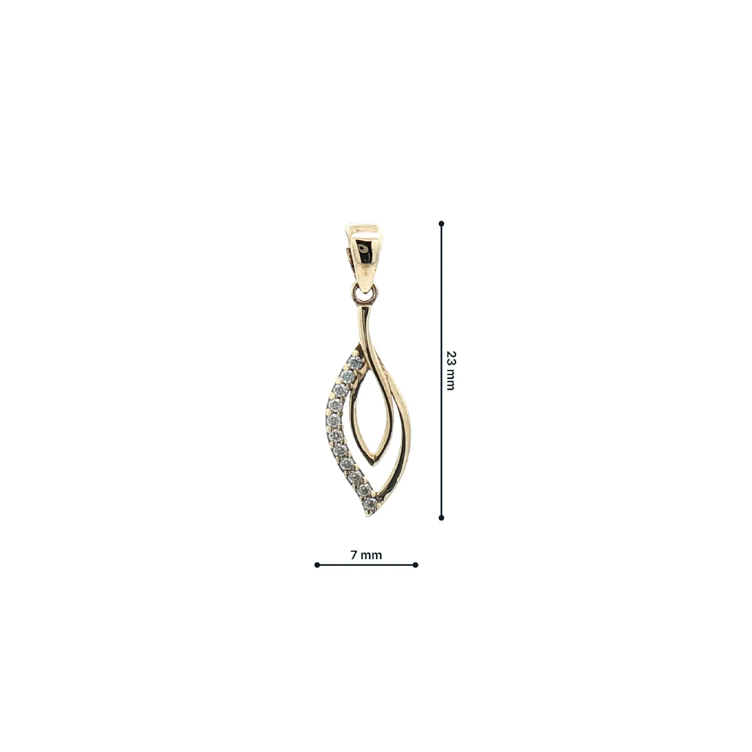 Anhänger Gelbgold mit Zirkonia