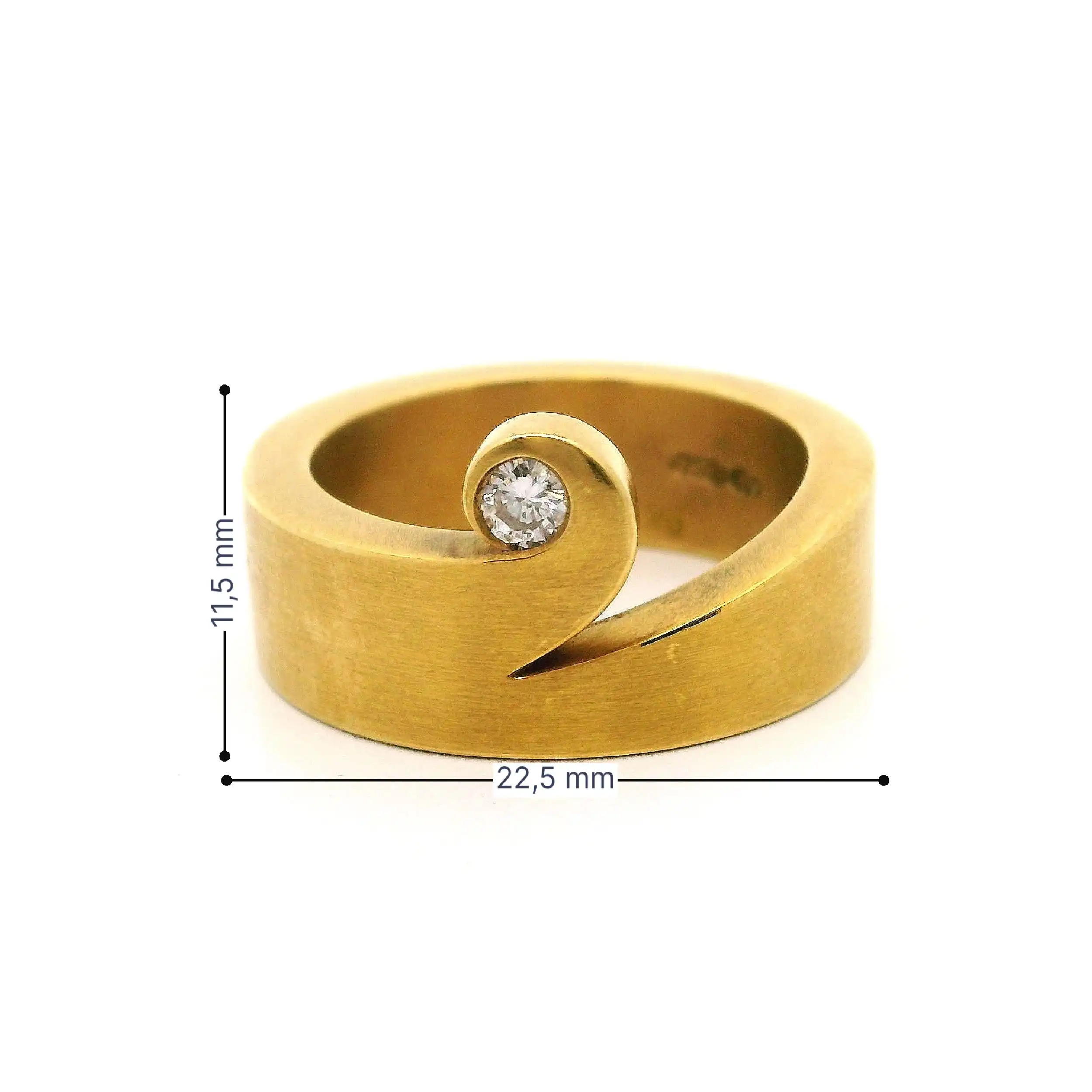Ring Gelbgold Niessing Span mit Brillant