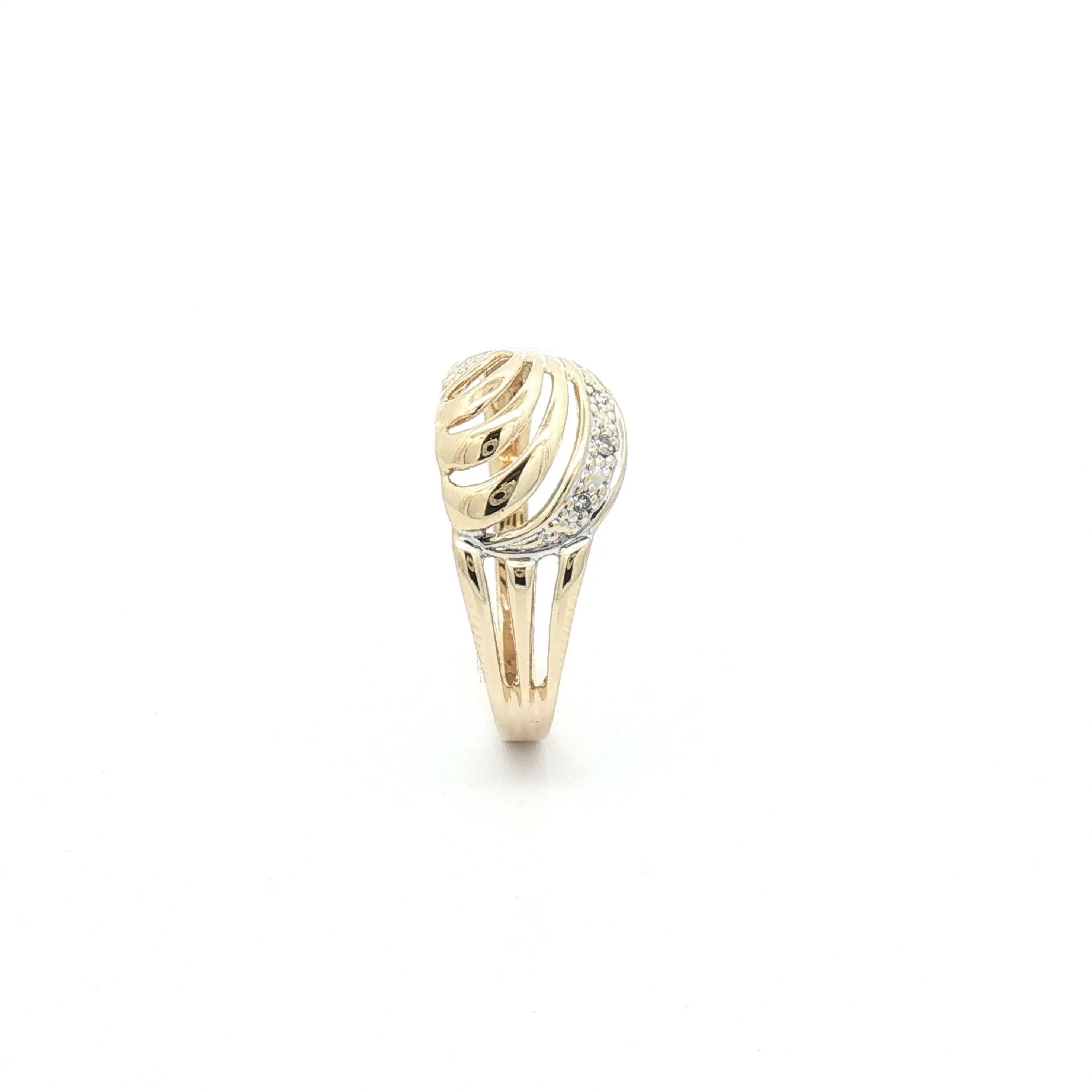 Ring Bicolor mit Diamanten