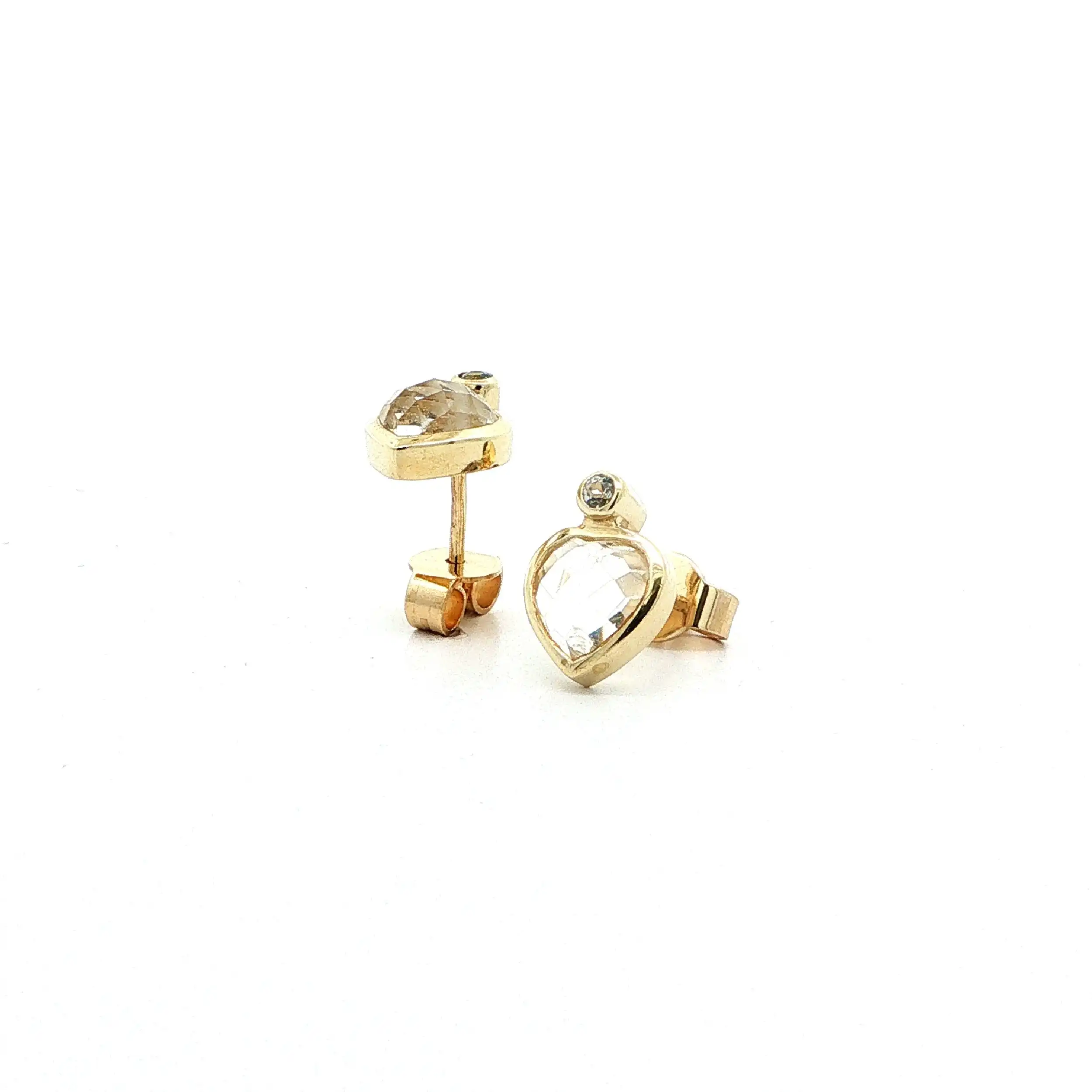 Ohrstecker Gelbgold mit Zirkonia
