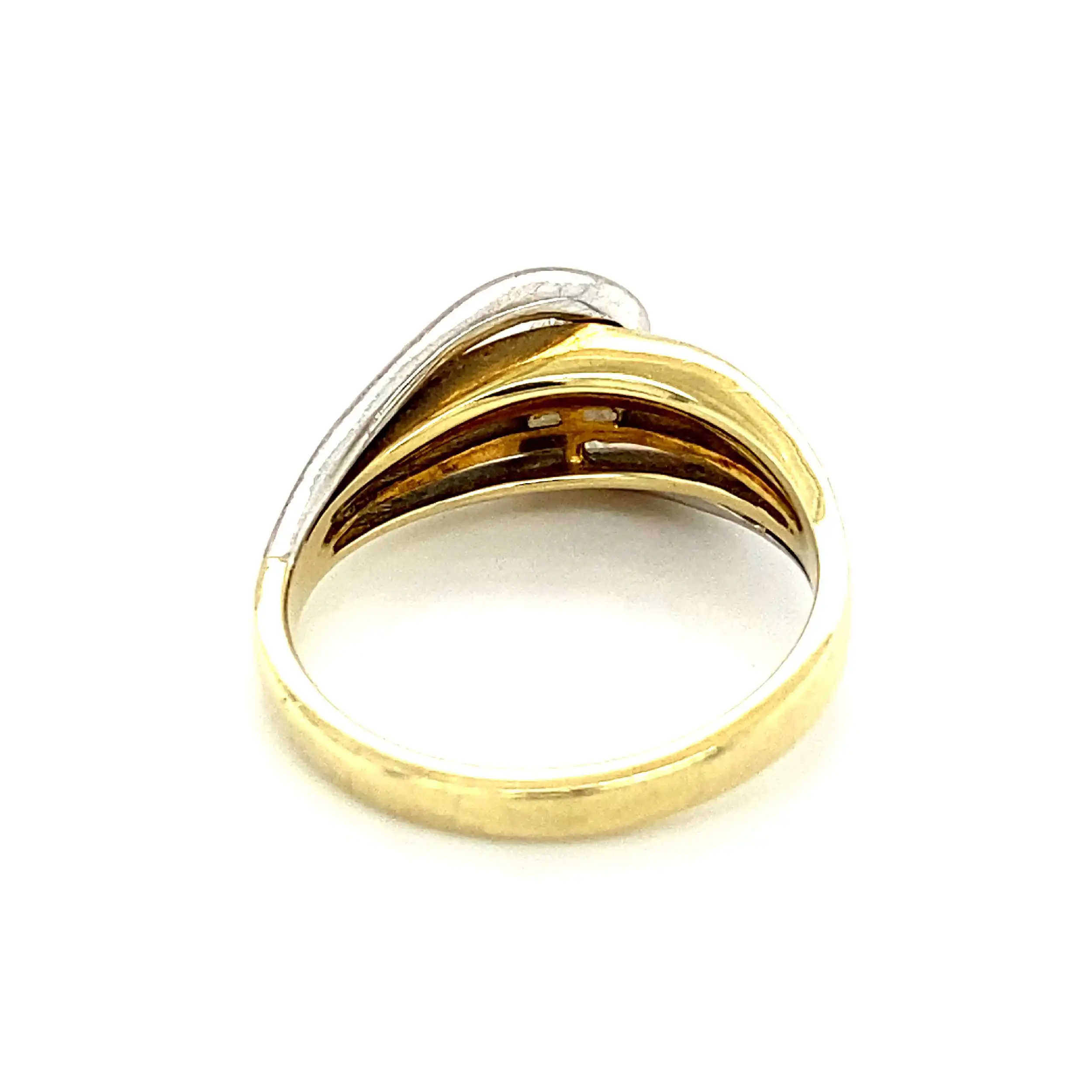 Ring Bicolor mit Brillant, graviert mit W-P1 Ring Bicolor mit Brillant, graviert mit W-P1
