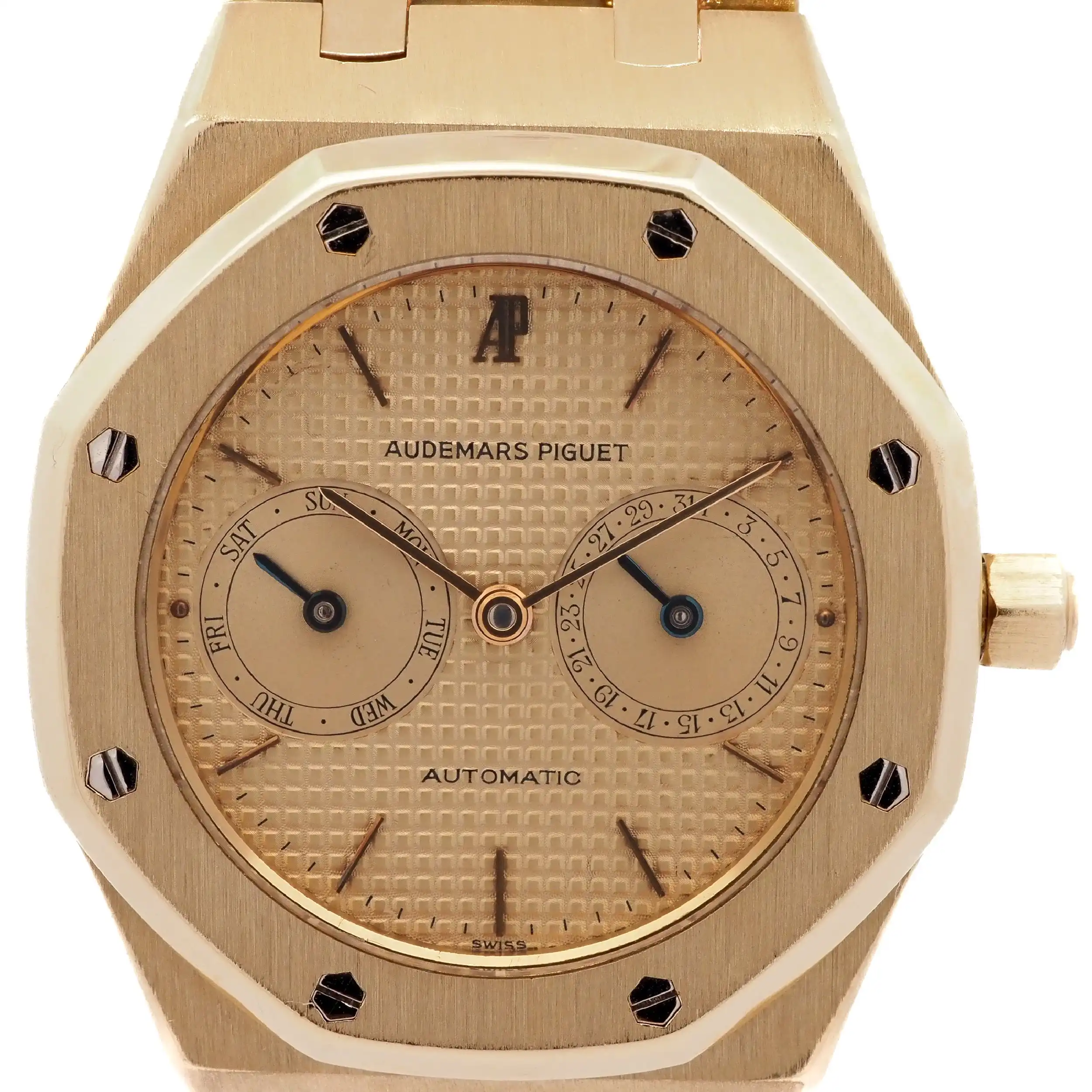 Herrenuhr Audemars Piguet Royal Oak Day Date mit Papieren und Box Herrenuhr Audemars Piguet Royal Oak Day Date mit Papieren und Box