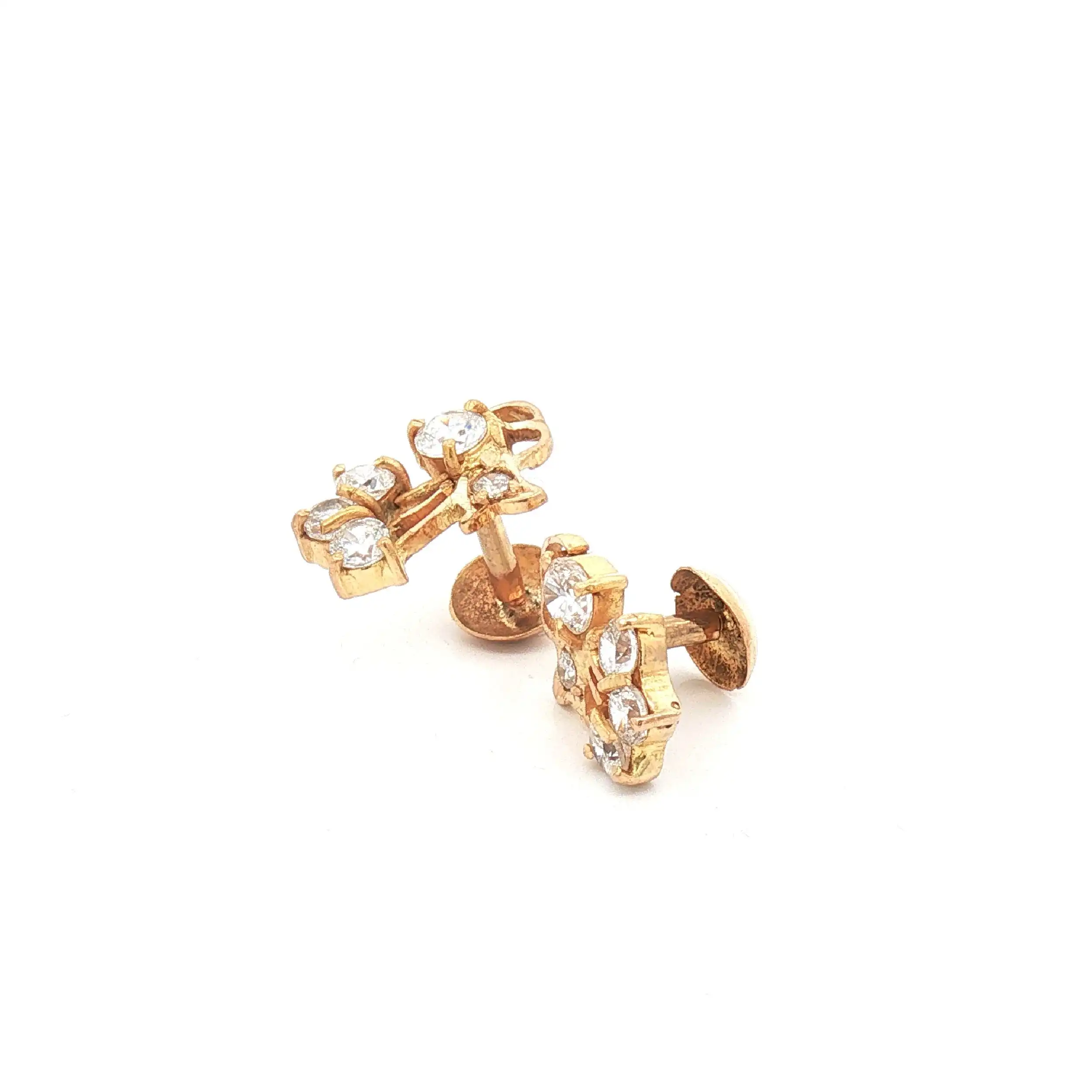 Ohrstecker Gelbgold mit Zirkonia