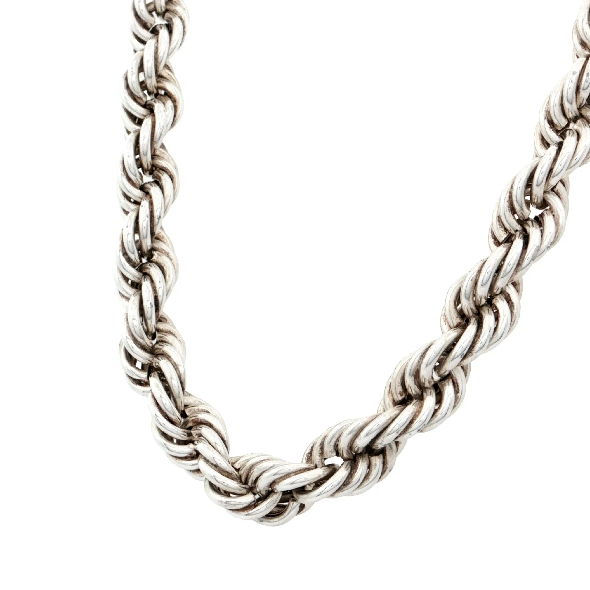 Silberkordelkette