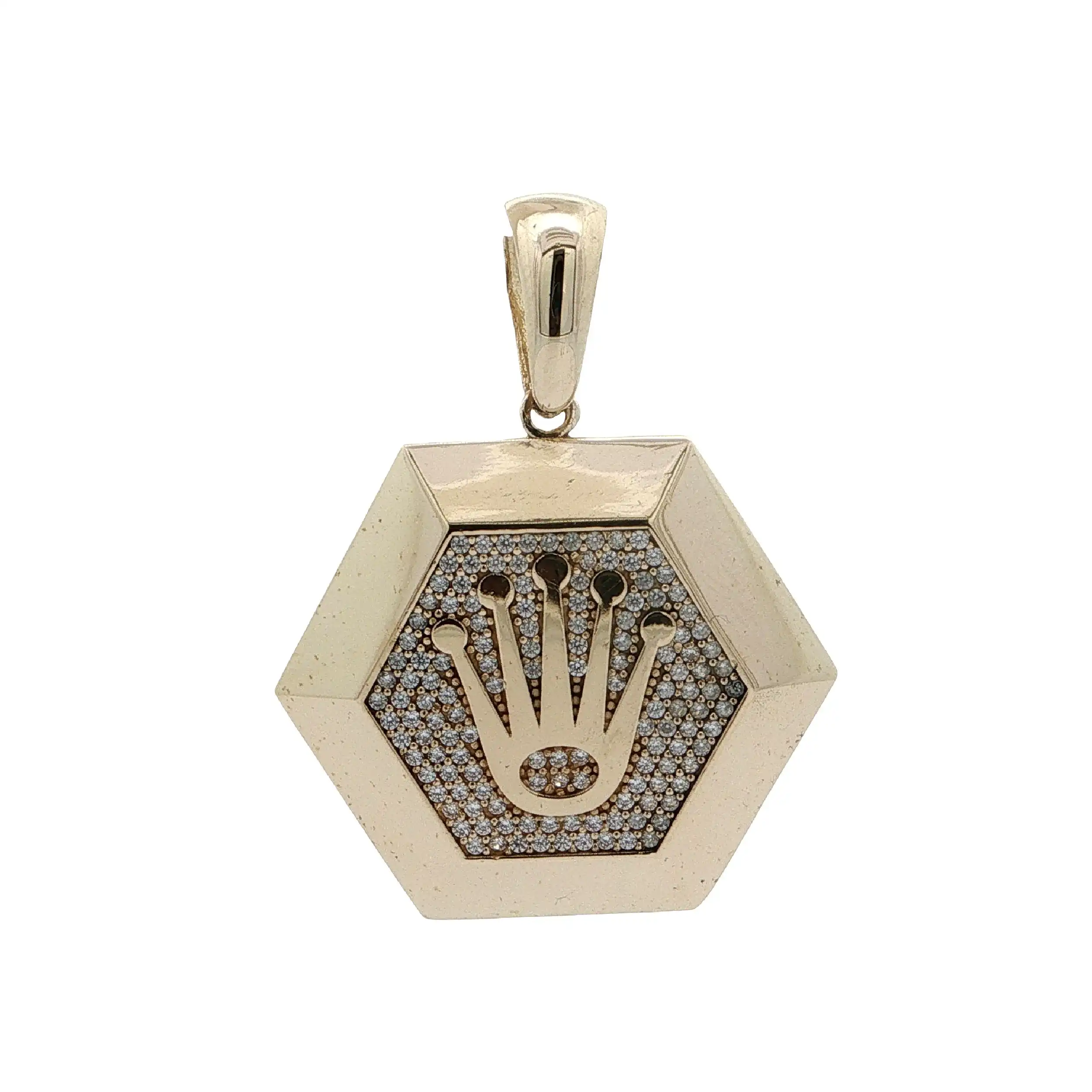 Anhänger Gelbgold mit Krone & Zirkonia