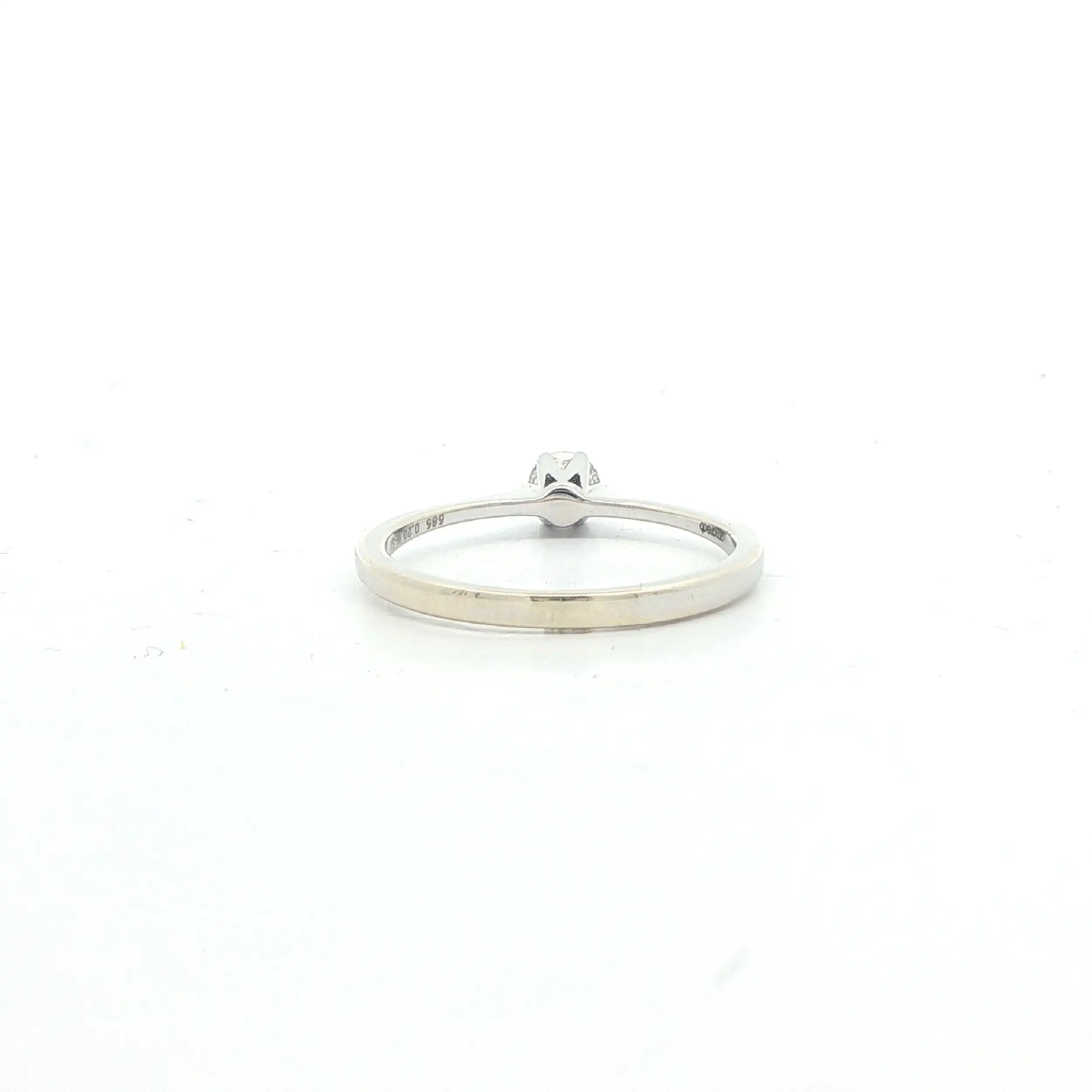 Ring Weißgold mit Brillant Solitär