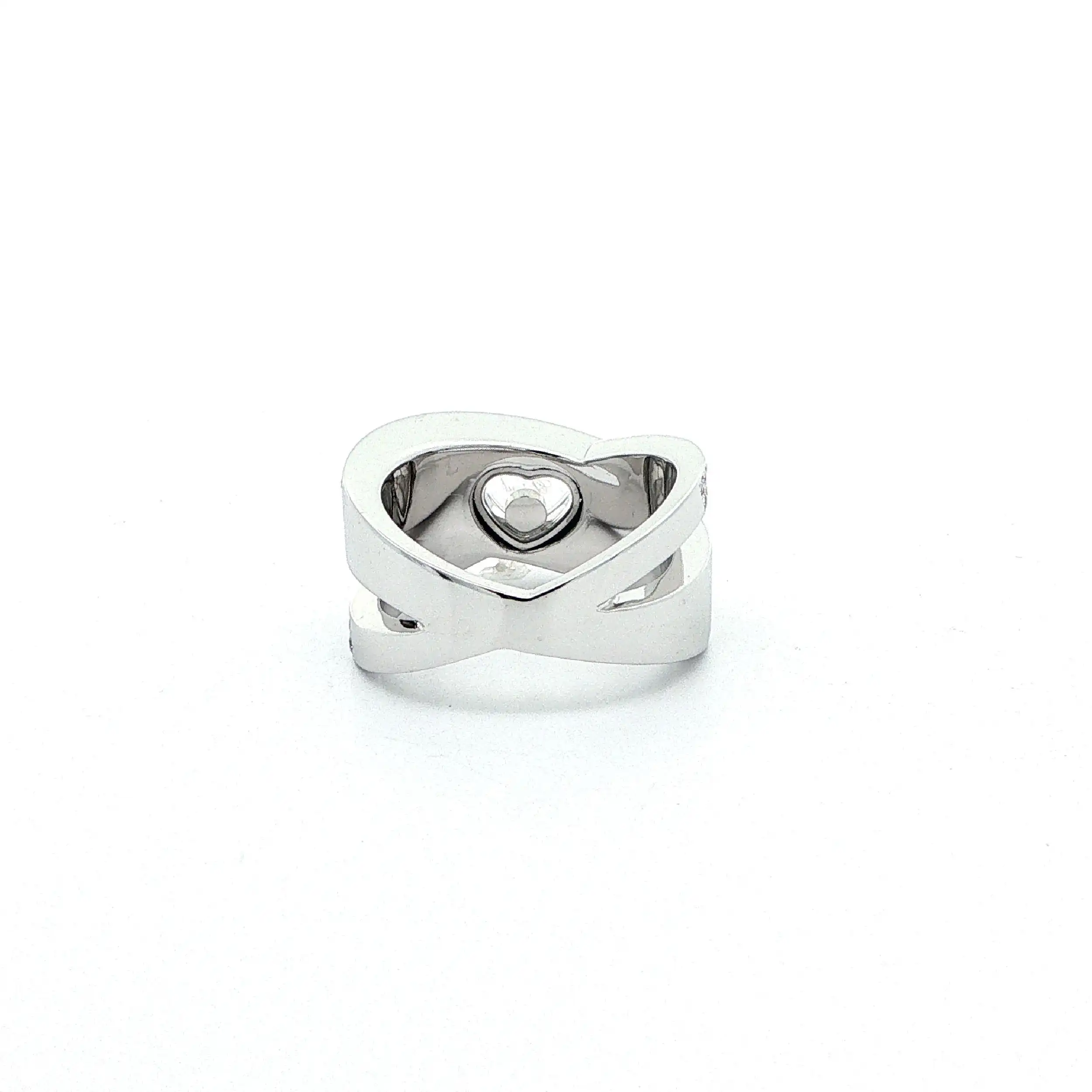 Ring Weißgold Chopard mit Brillanten "Happy Diamonds", mit Garantiekarte