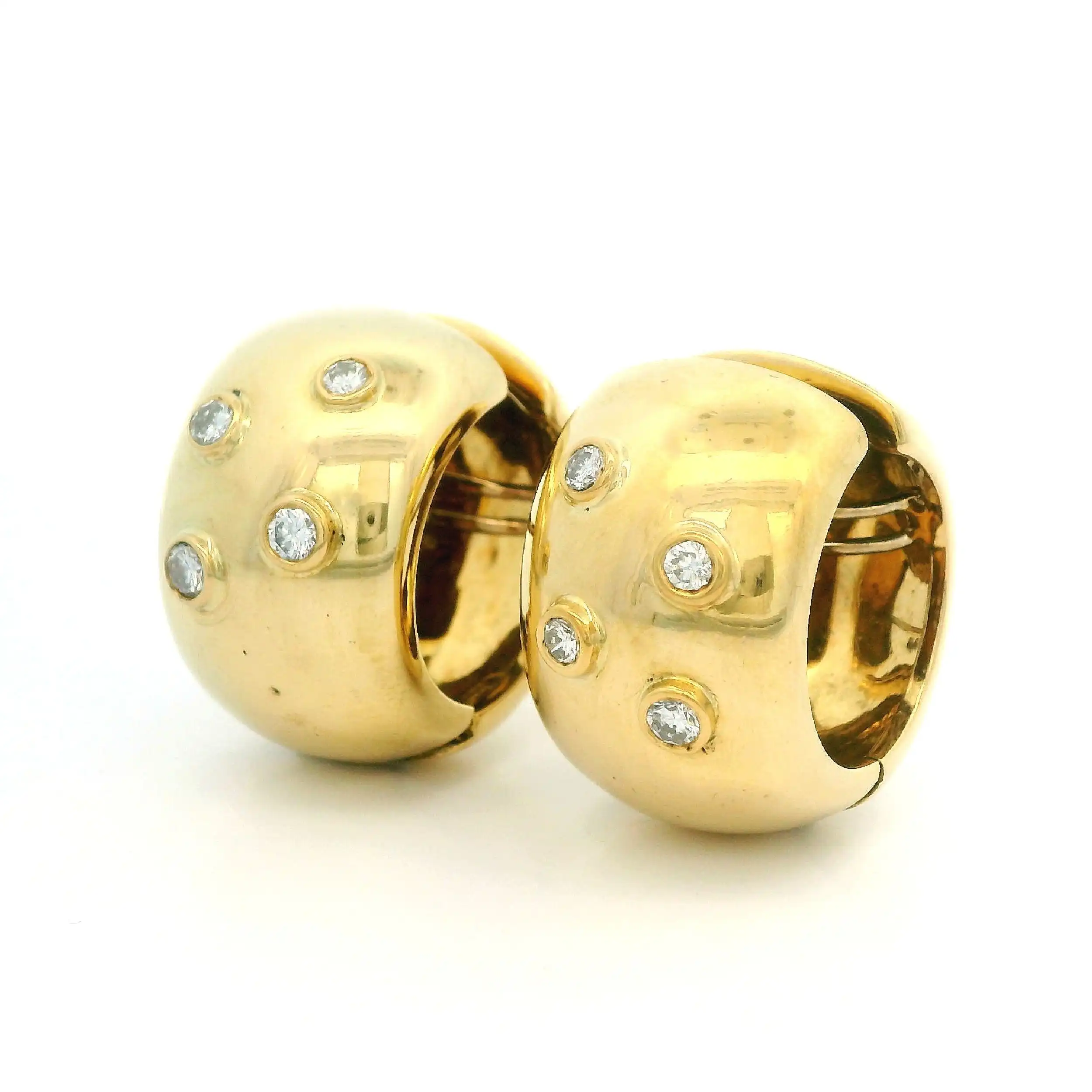 Ohrclips Gelbgold mit Brillanten Ohrclips Gelbgold mit Brillanten