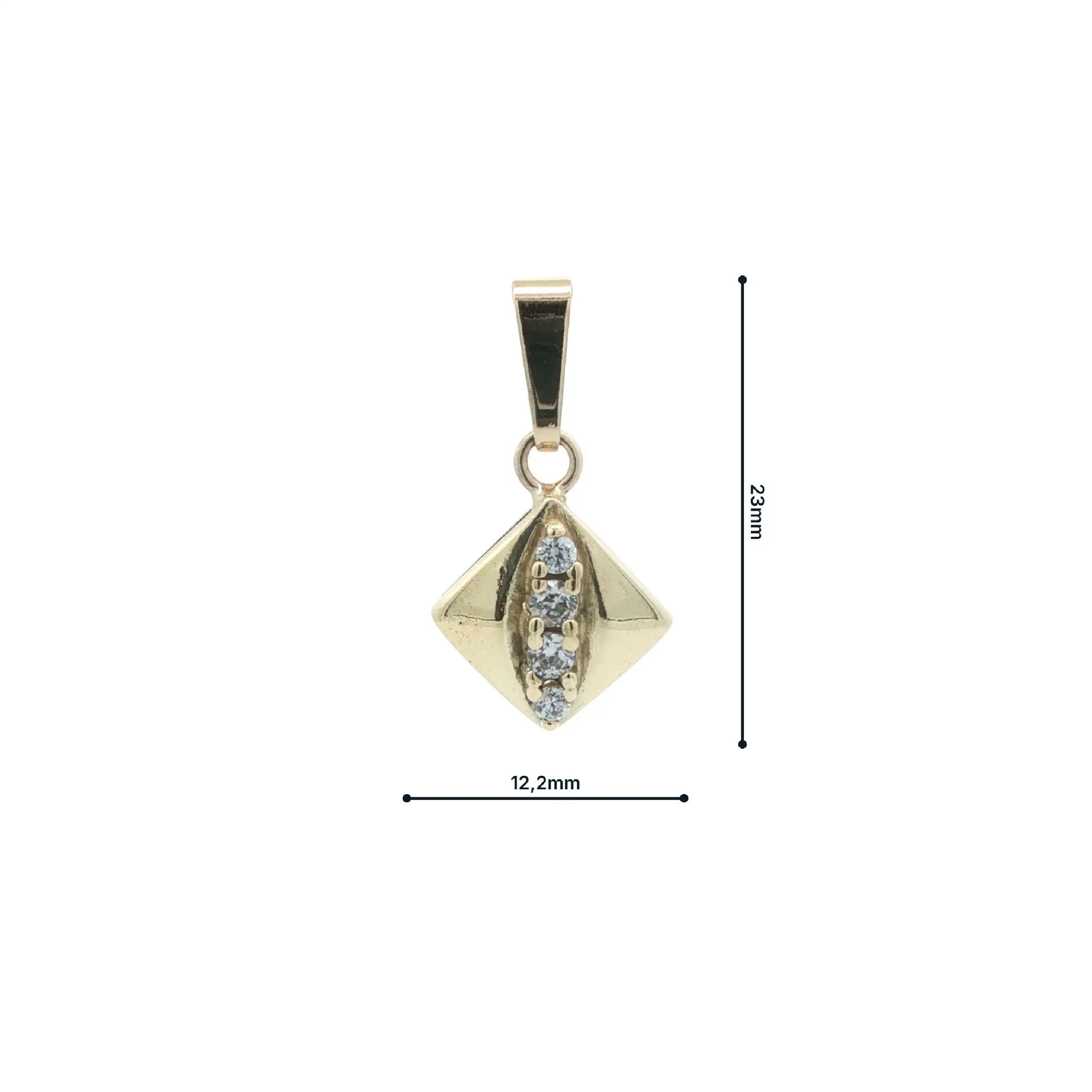 Anhänger Gelbgold mit Zirkonia