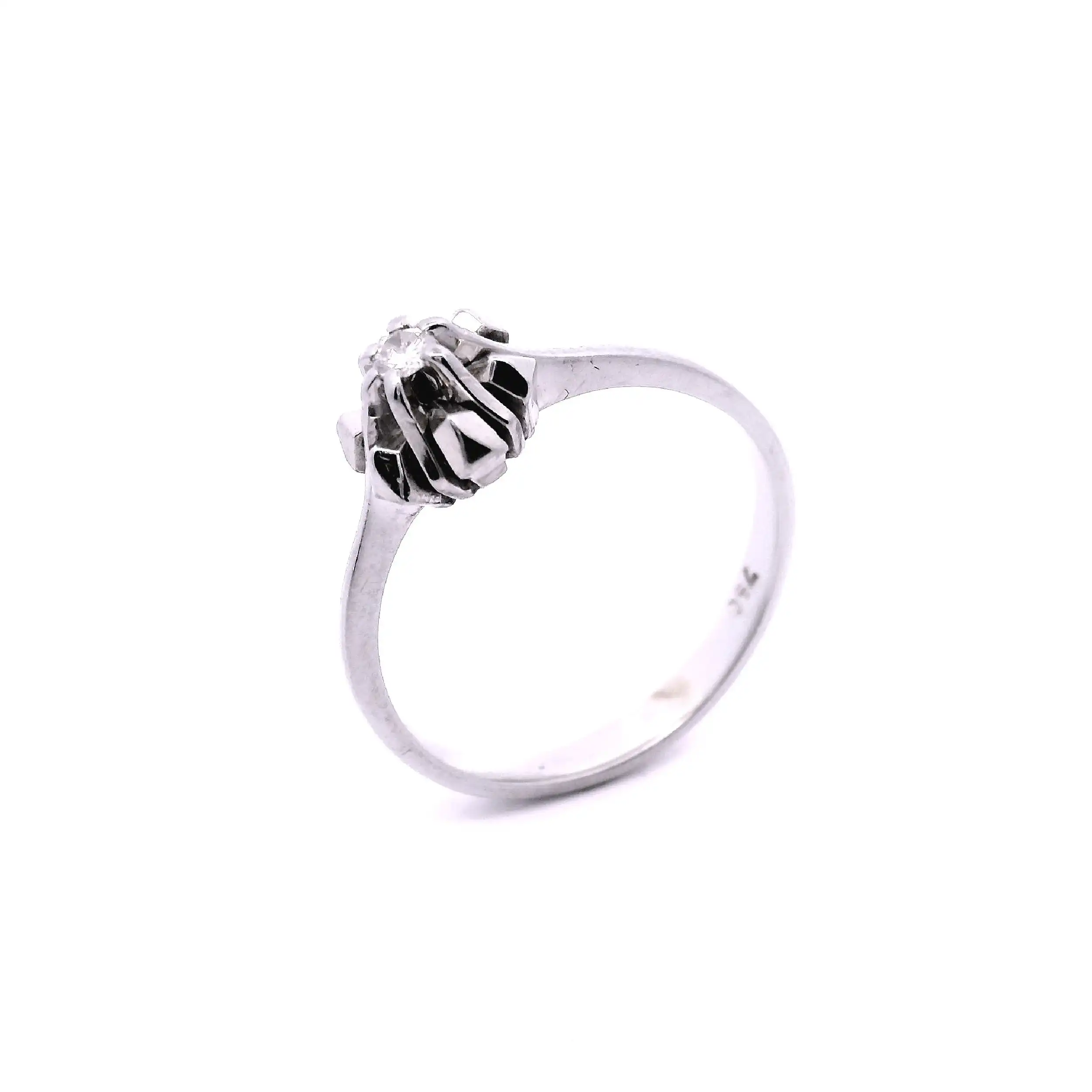 Ring Weißgold mit Brillant Solitär Ring Weißgold mit Brillant Solitär