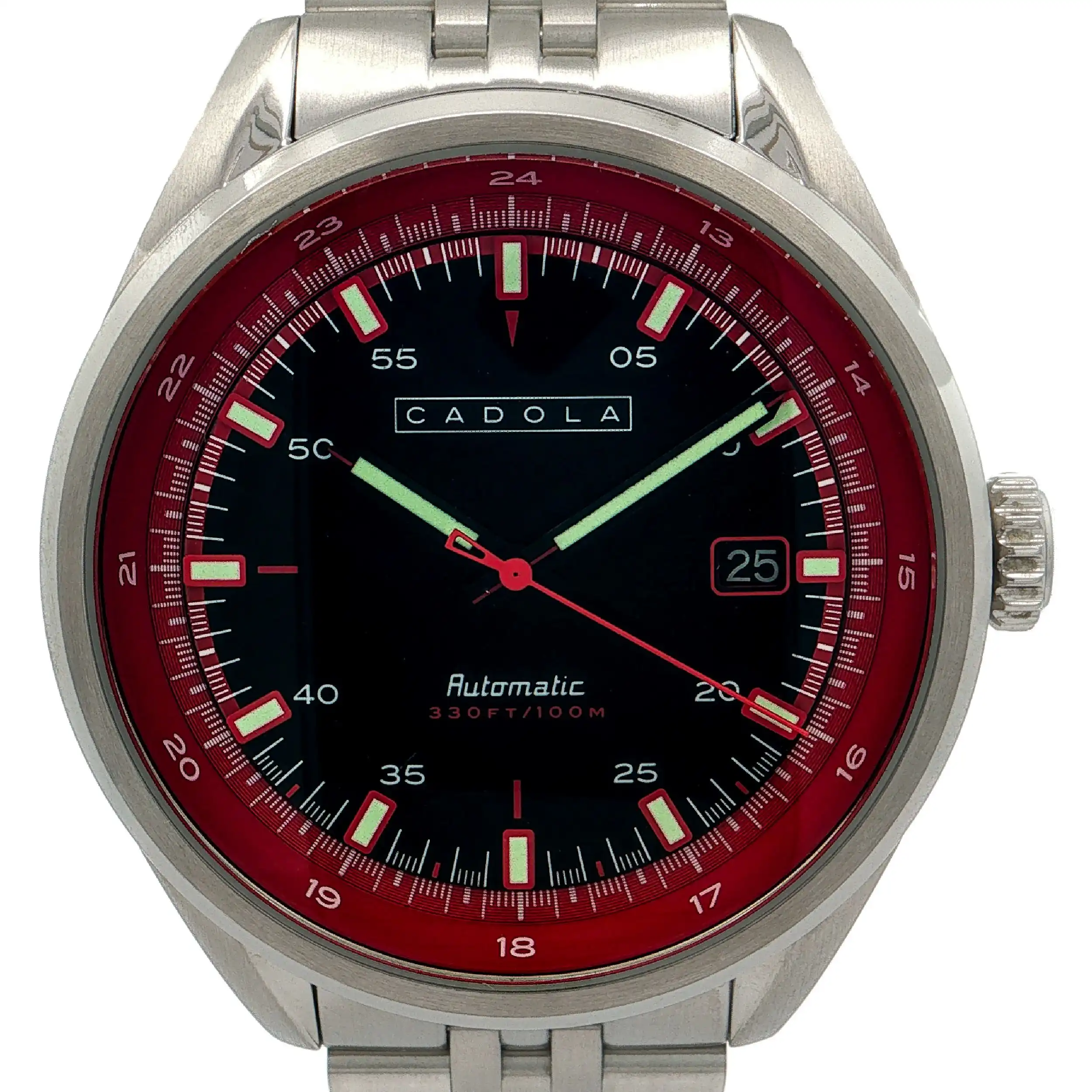 Herrenuhr Cadola Pista Red Black Automatic CD-1031 mit Box Herrenuhr Cadola Pista Red Black Automatic CD-1031 mit Box