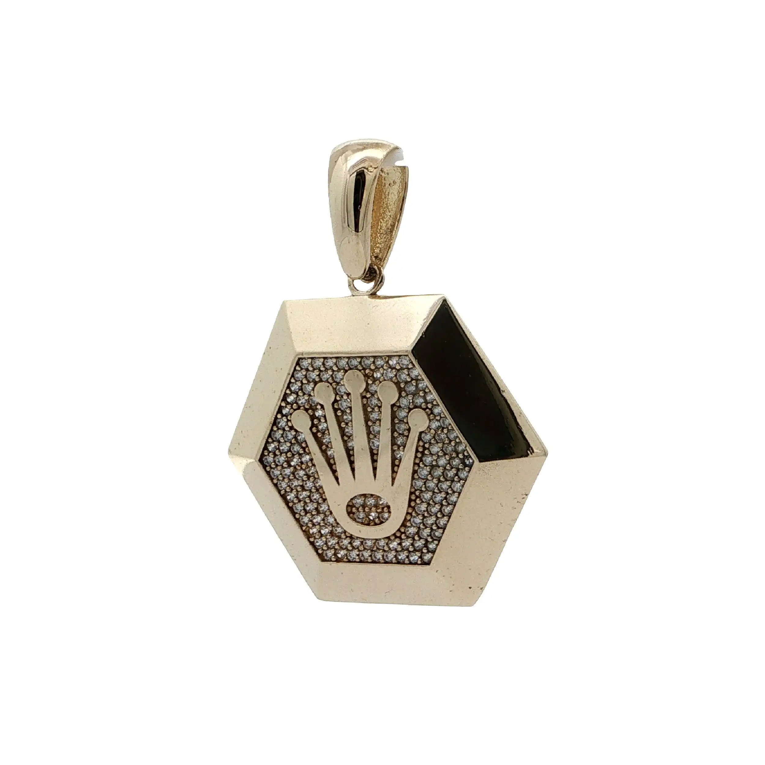 Anhänger Gelbgold mit Krone & Zirkonia