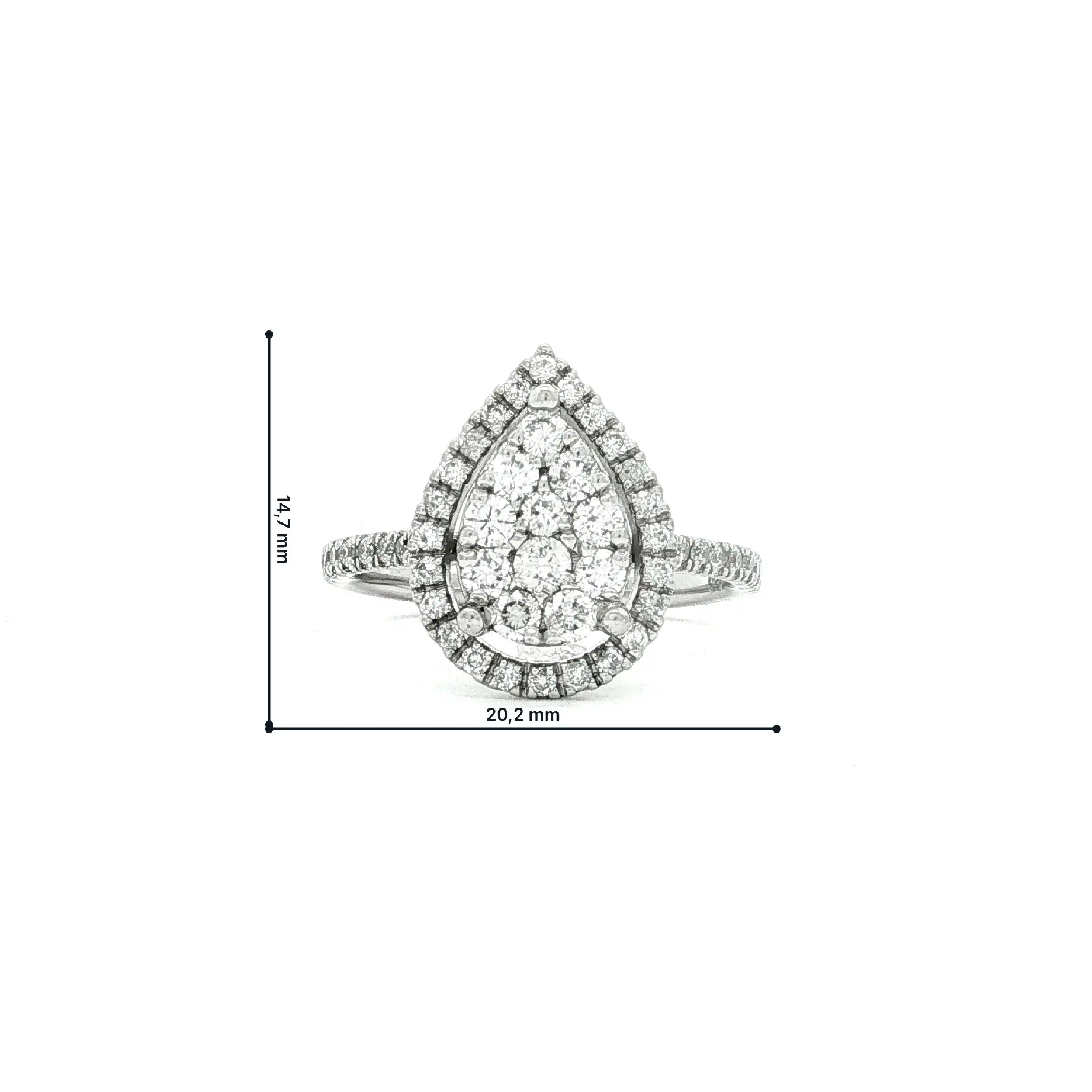 Ring Weißgold mit Brillanten