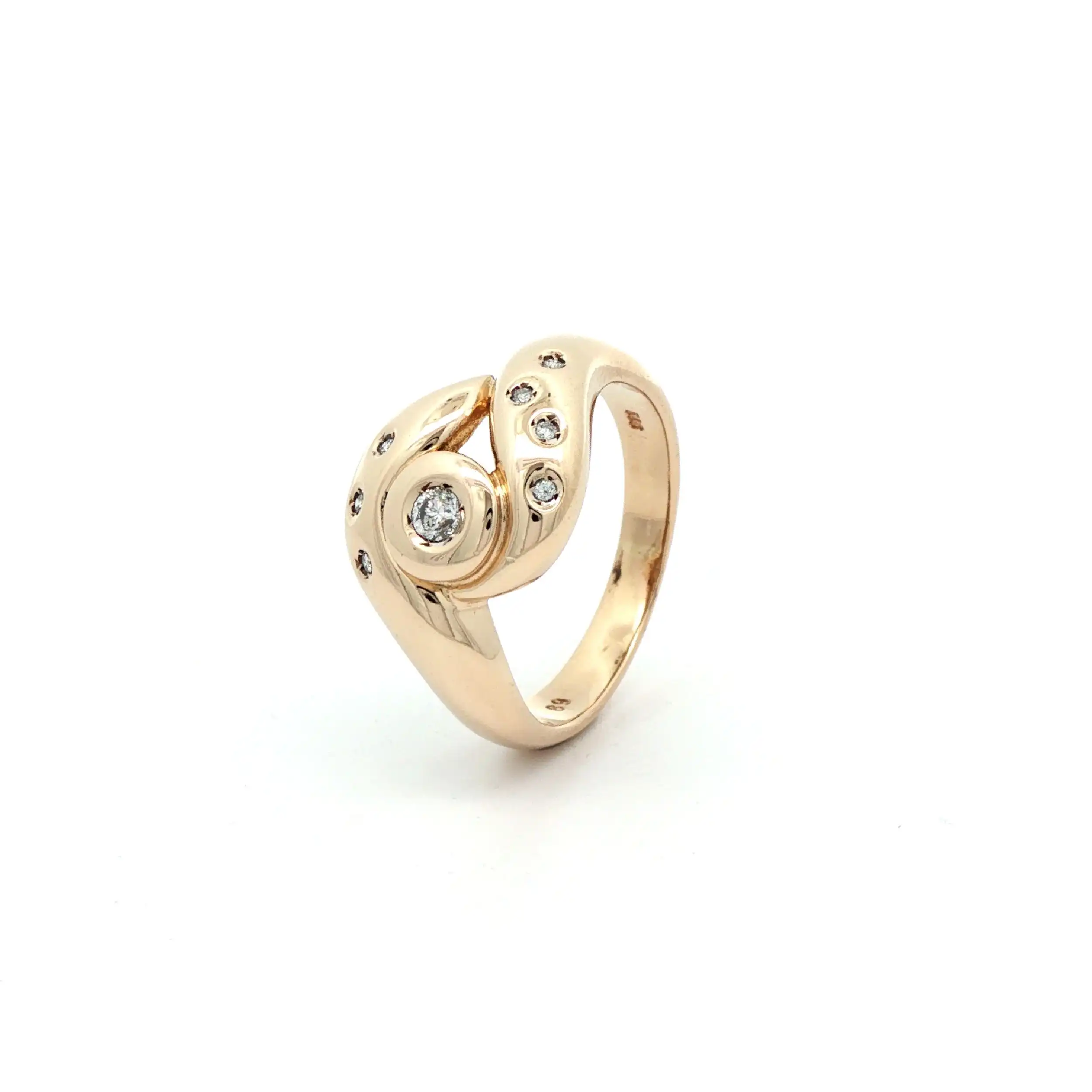 Ring Gelbgold mit Brillanten
