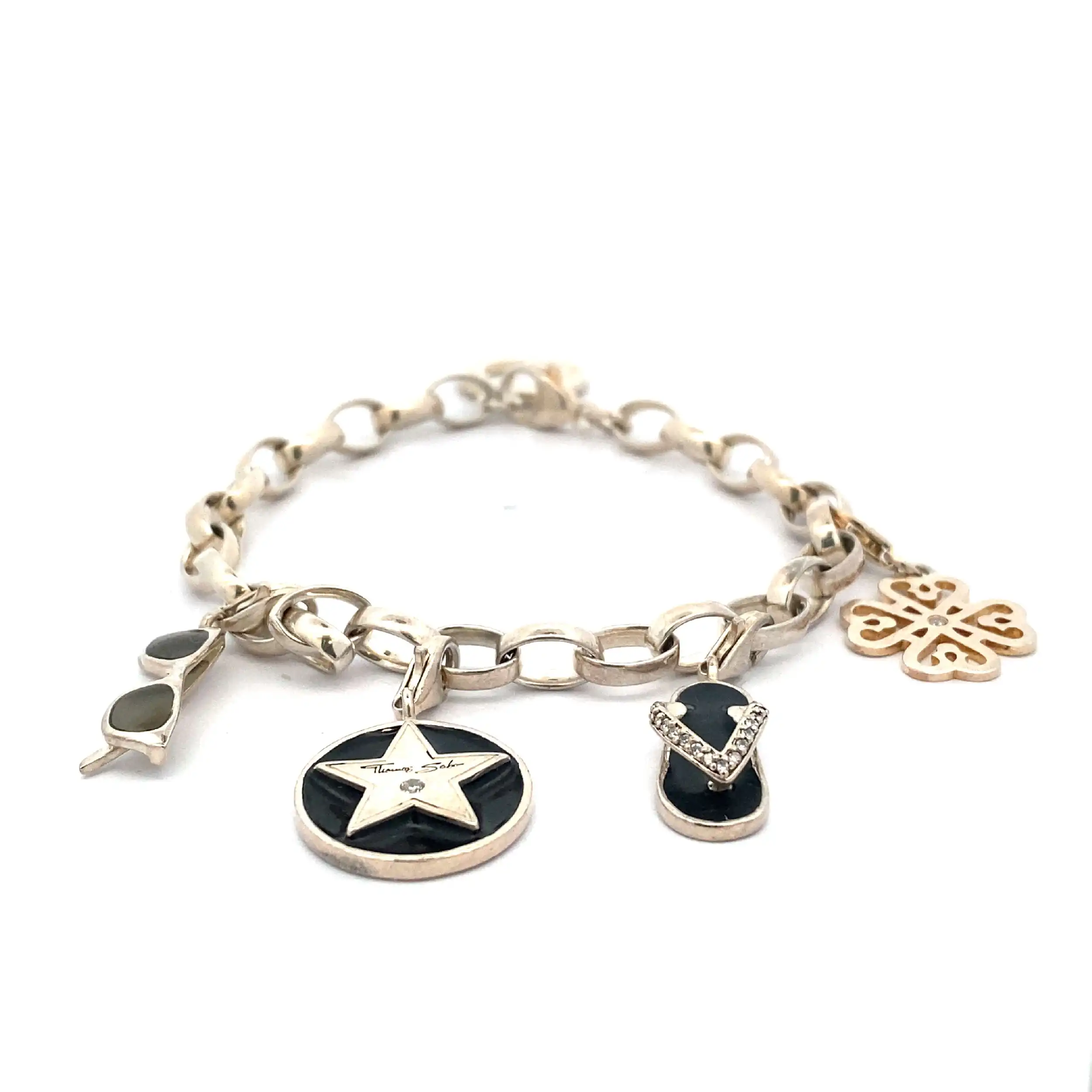 Silberarmband Thomas Sabo mit 4 Charms Silberarmband Thomas Sabo mit 4 Charms